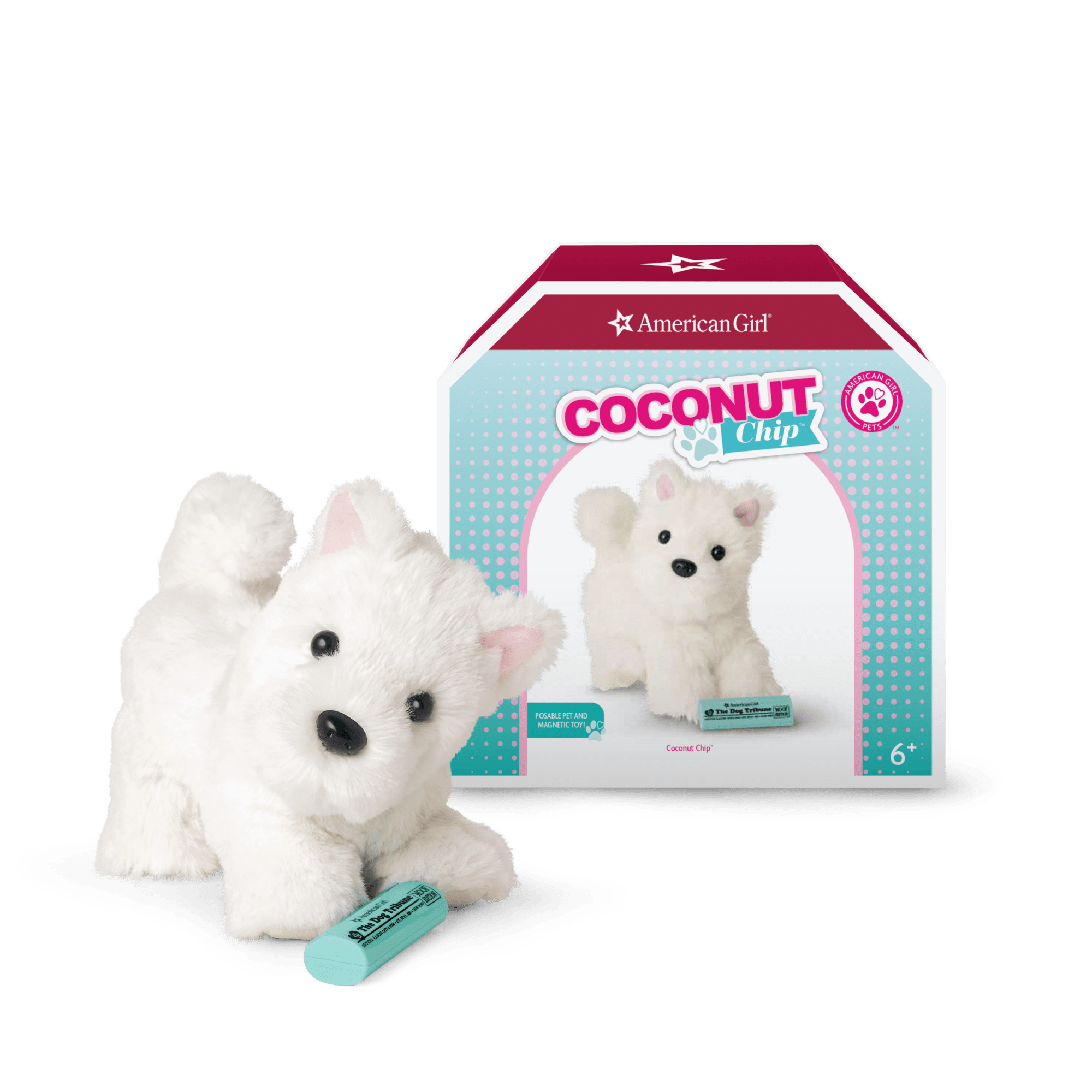 Coconut Chip Dog for 18-inch Dolls - Image 7