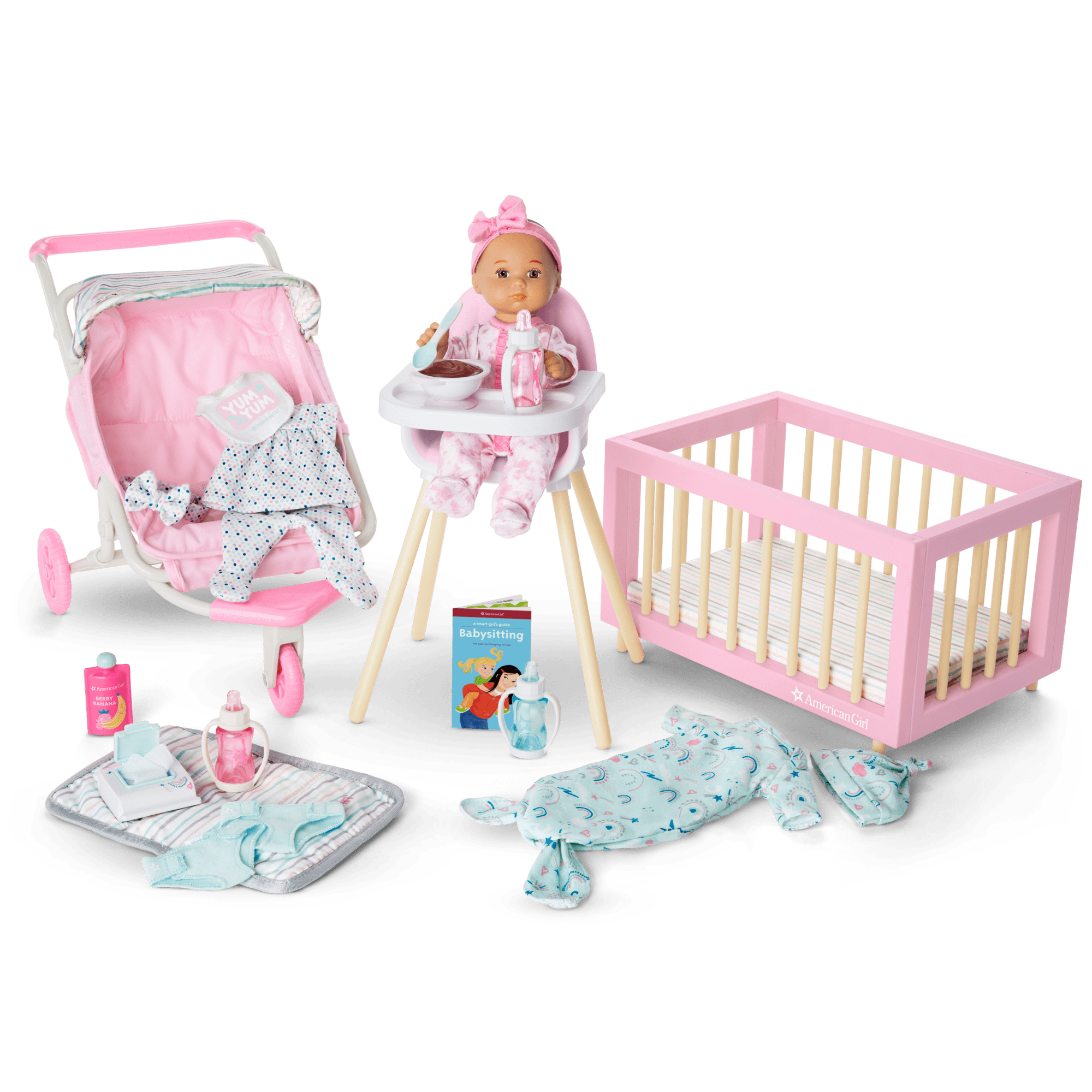 Little Bitty Baby Layette & High Chair Set for 7.75-inch Dolls - Image 8