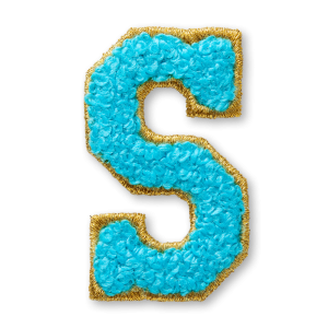AG  Letter S Stick-On Patch