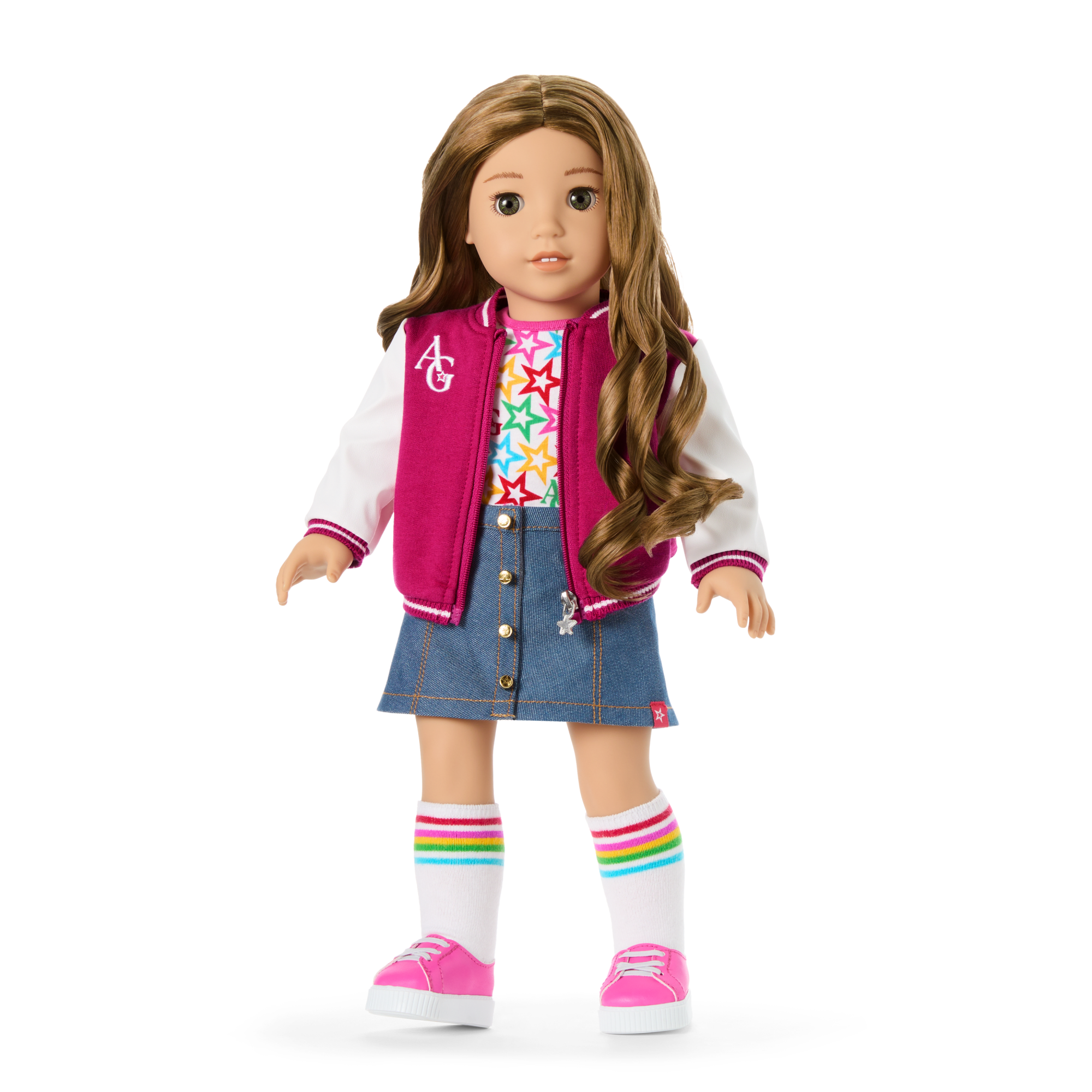 Truly Me 18-inch Doll #118 with curly caramel hair