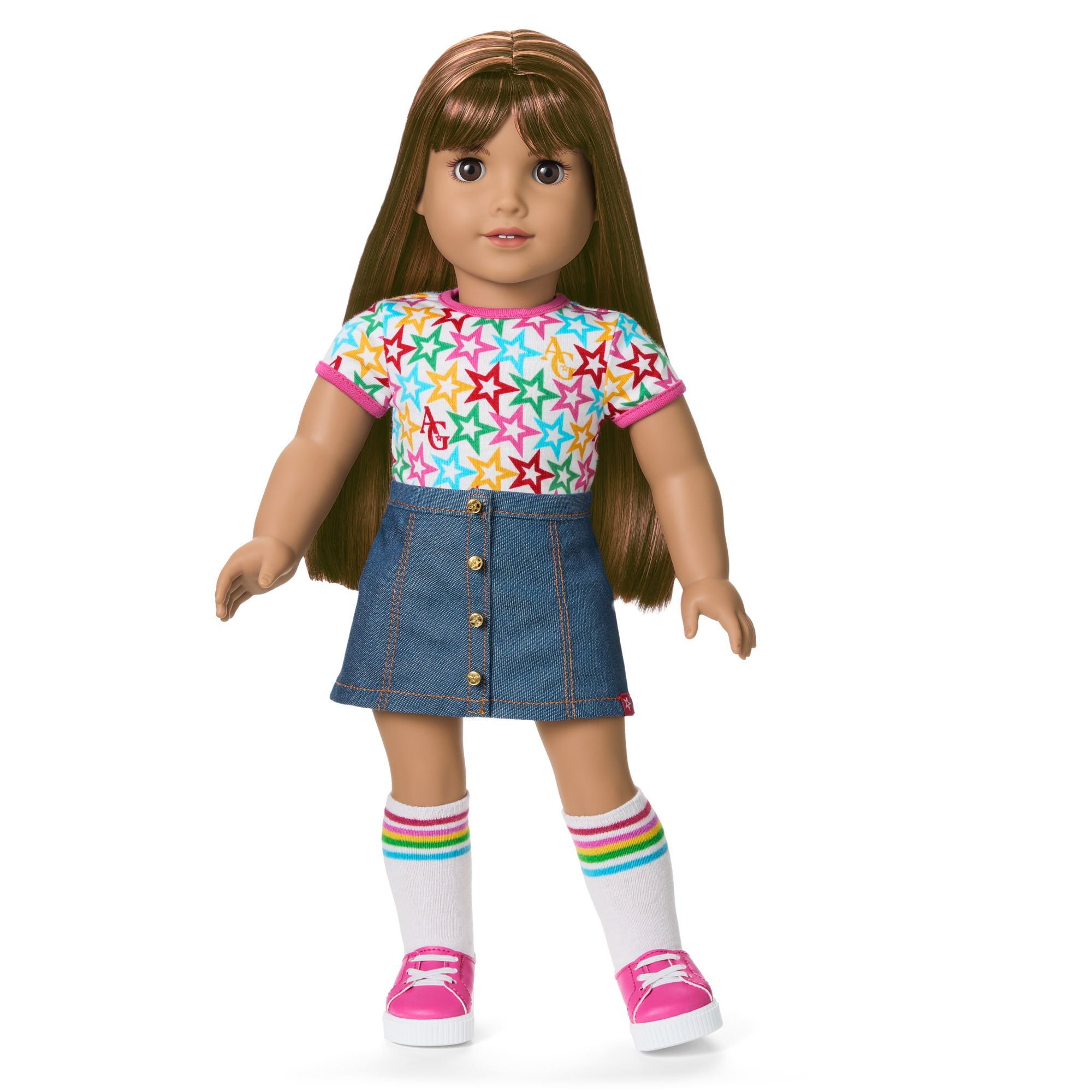 Truly Me 18-inch Doll #122 with straight dark-brown hair - Image 6