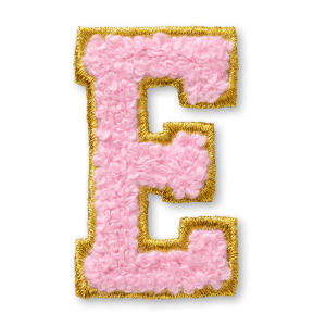 AG  Letter E Stick-On Patch