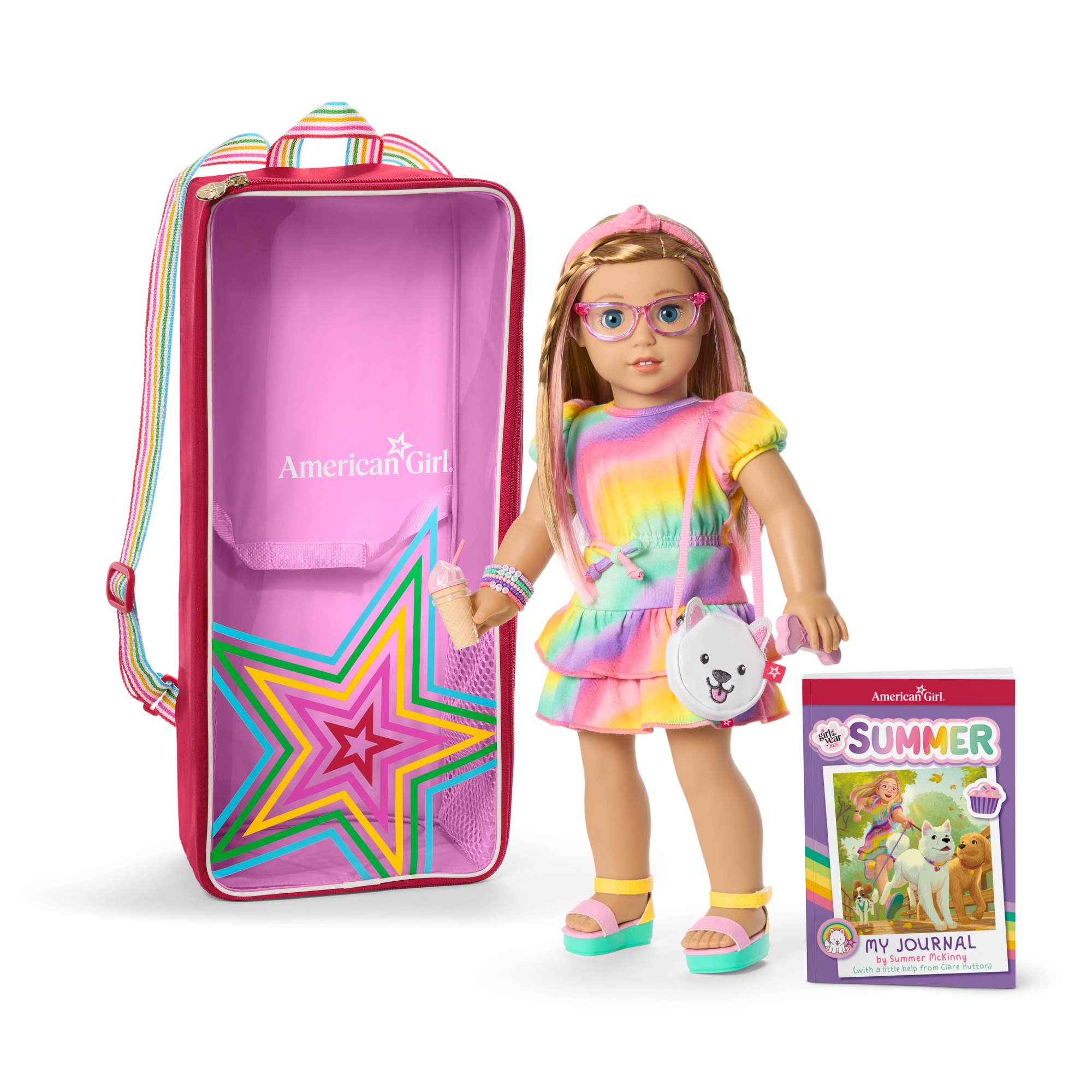 Summer 18-inch Doll. Journal. Accessories & Doll Carrier (Girl of the Year 2025)