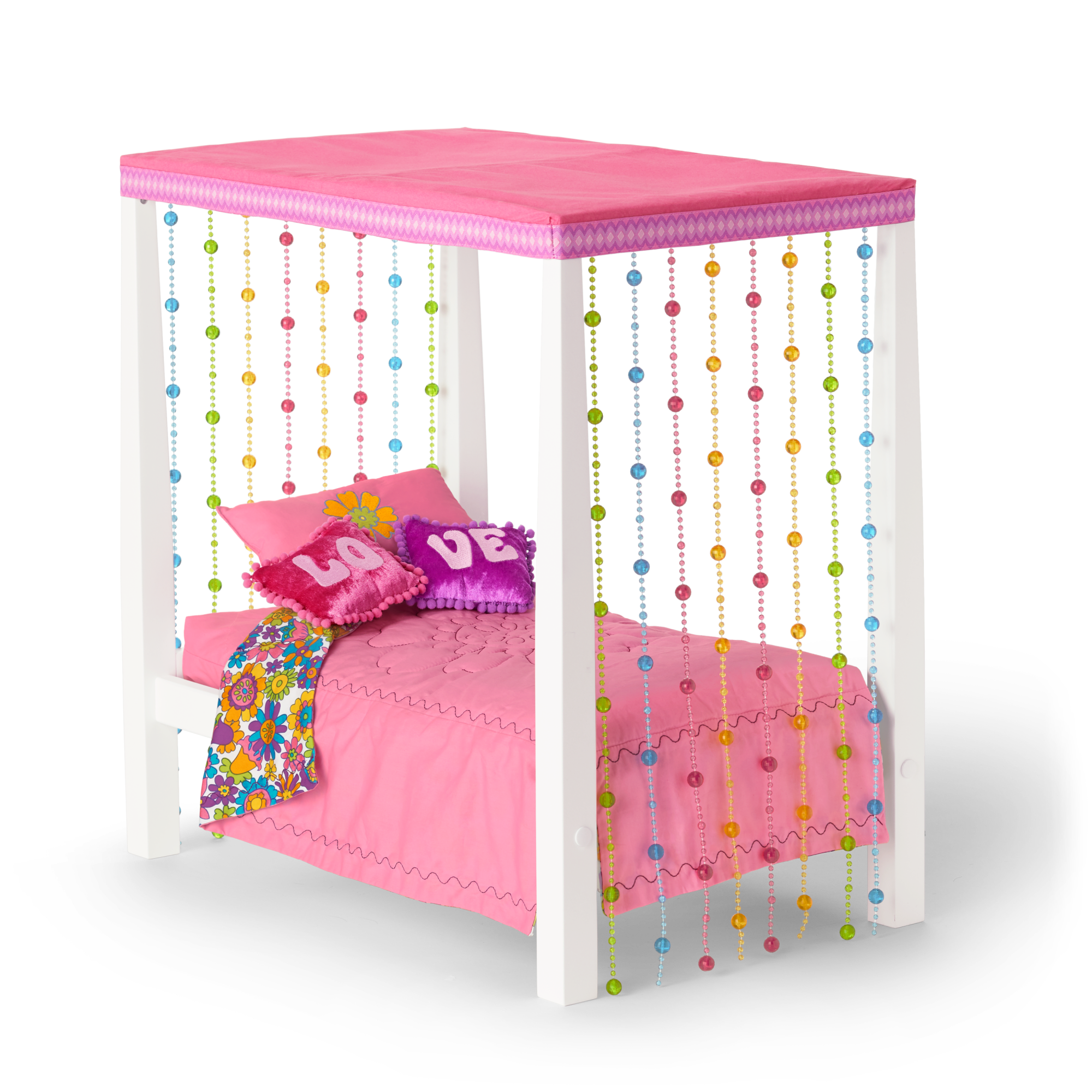 Julie's Groovy Bed & Bedding for 18-inch Dolls (Historical Characters) - Image 3