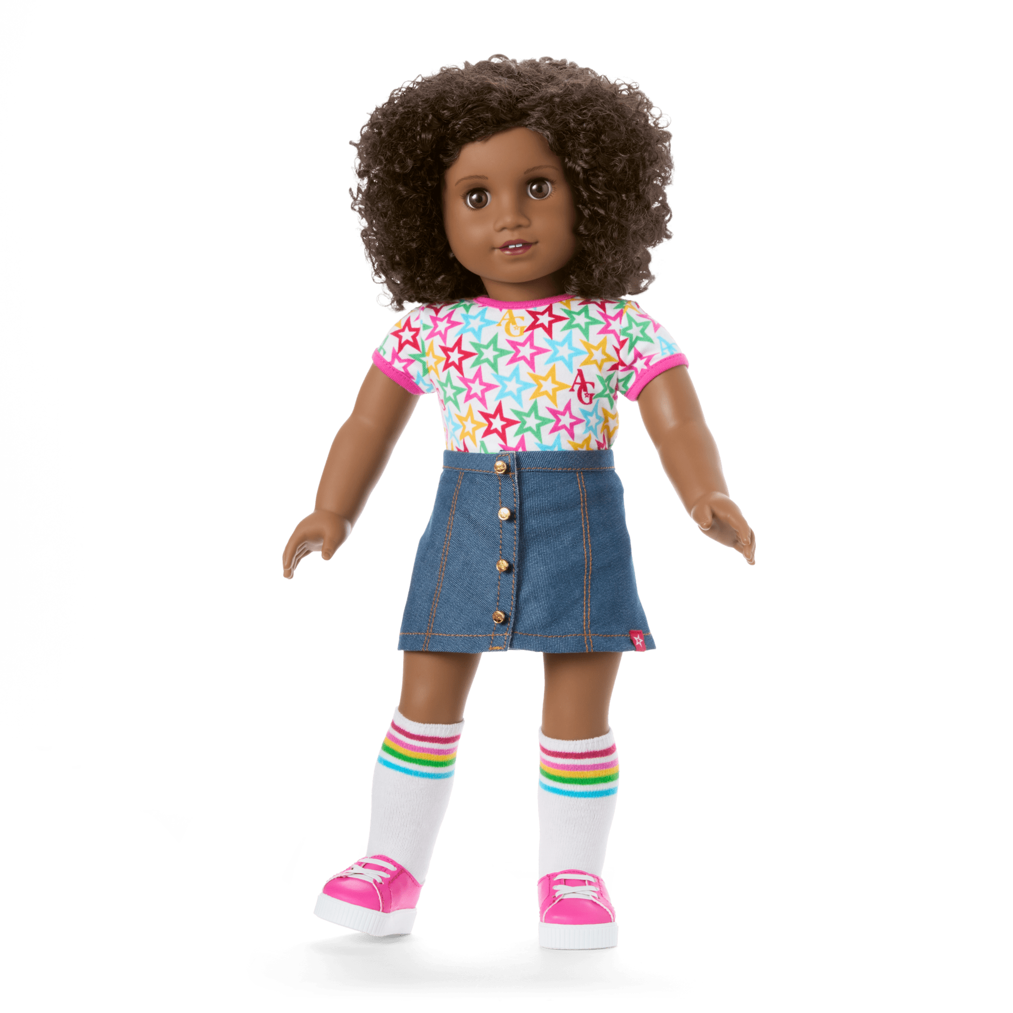 Truly Me 18-inch Doll #112 with curly dark-brown hair - Image 5