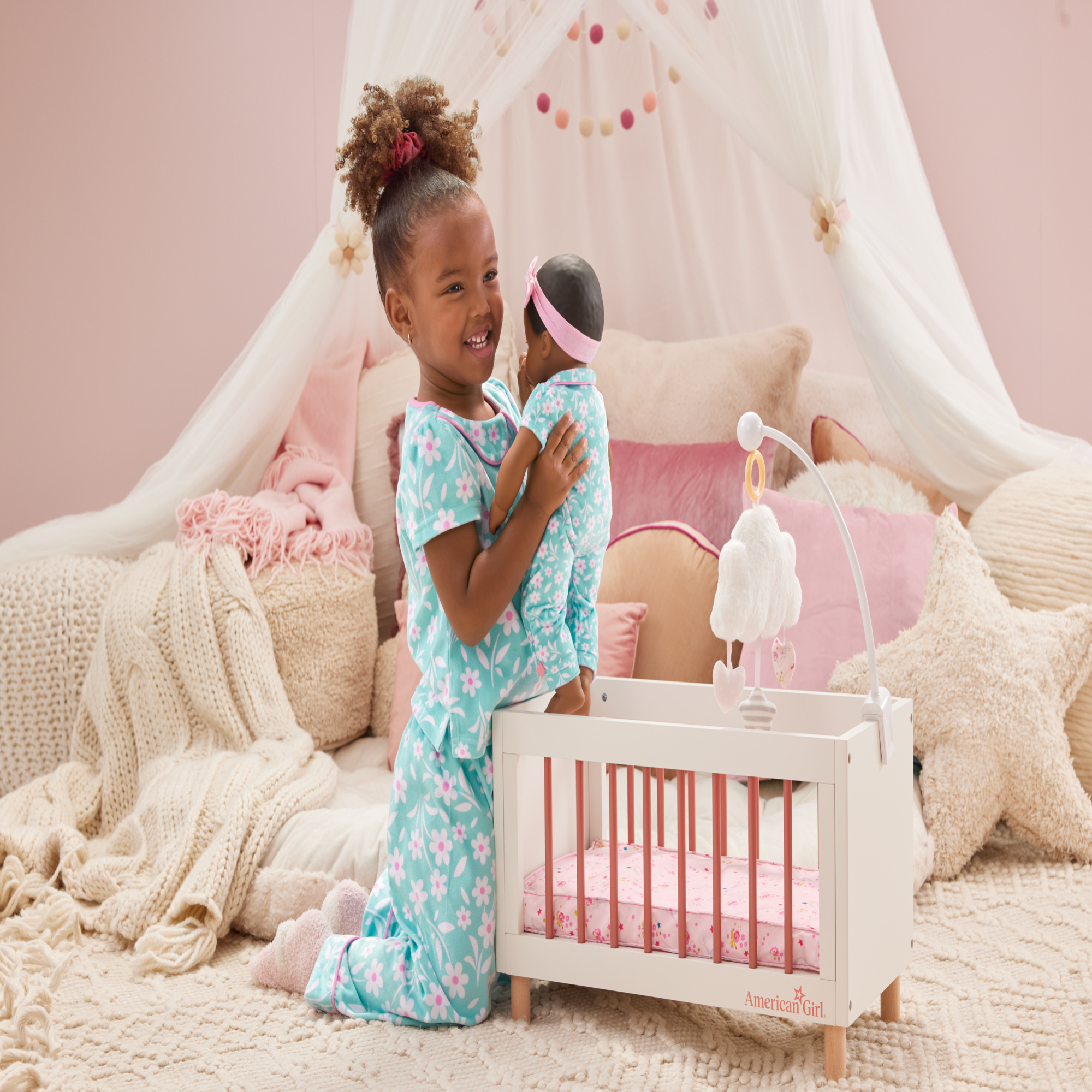 Flower Fun PJs for Little Girls (Bitty Baby ) - Image 12