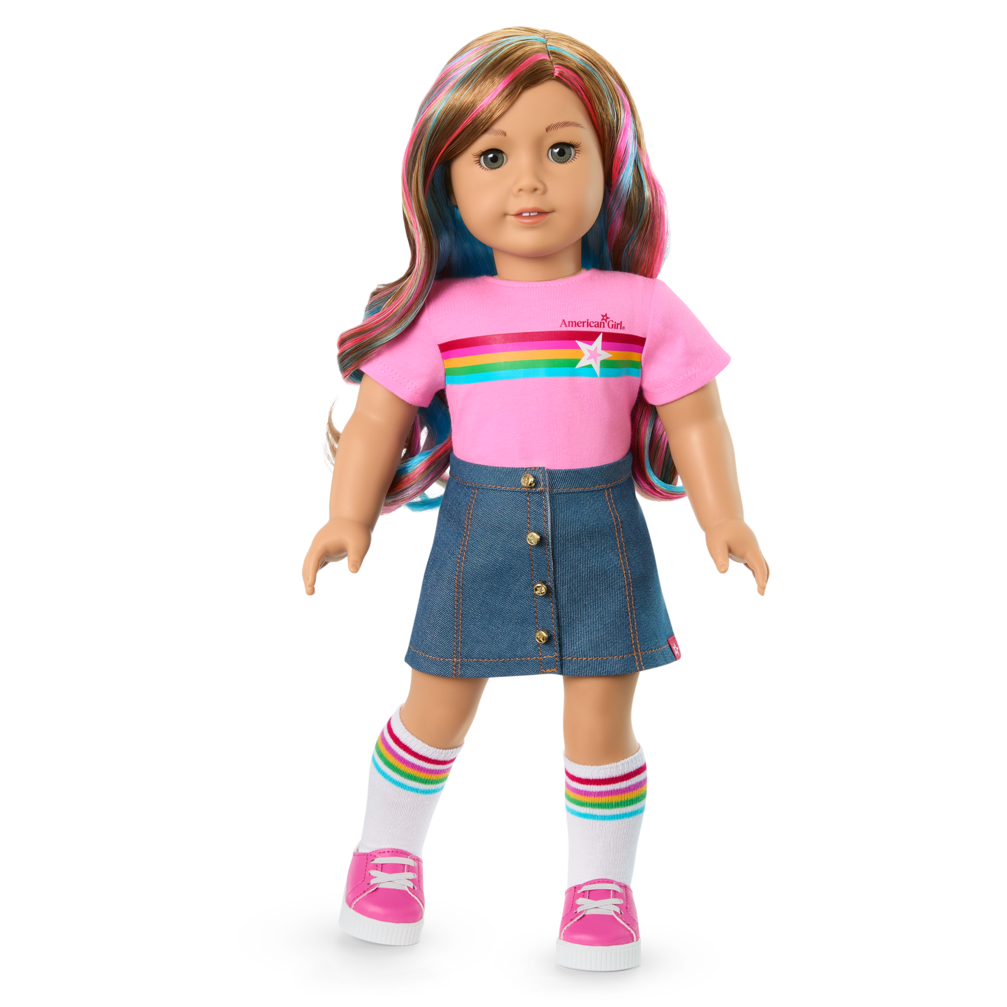 Truly Me 18-inch Doll #101 with wavy caramel hair - Image 10