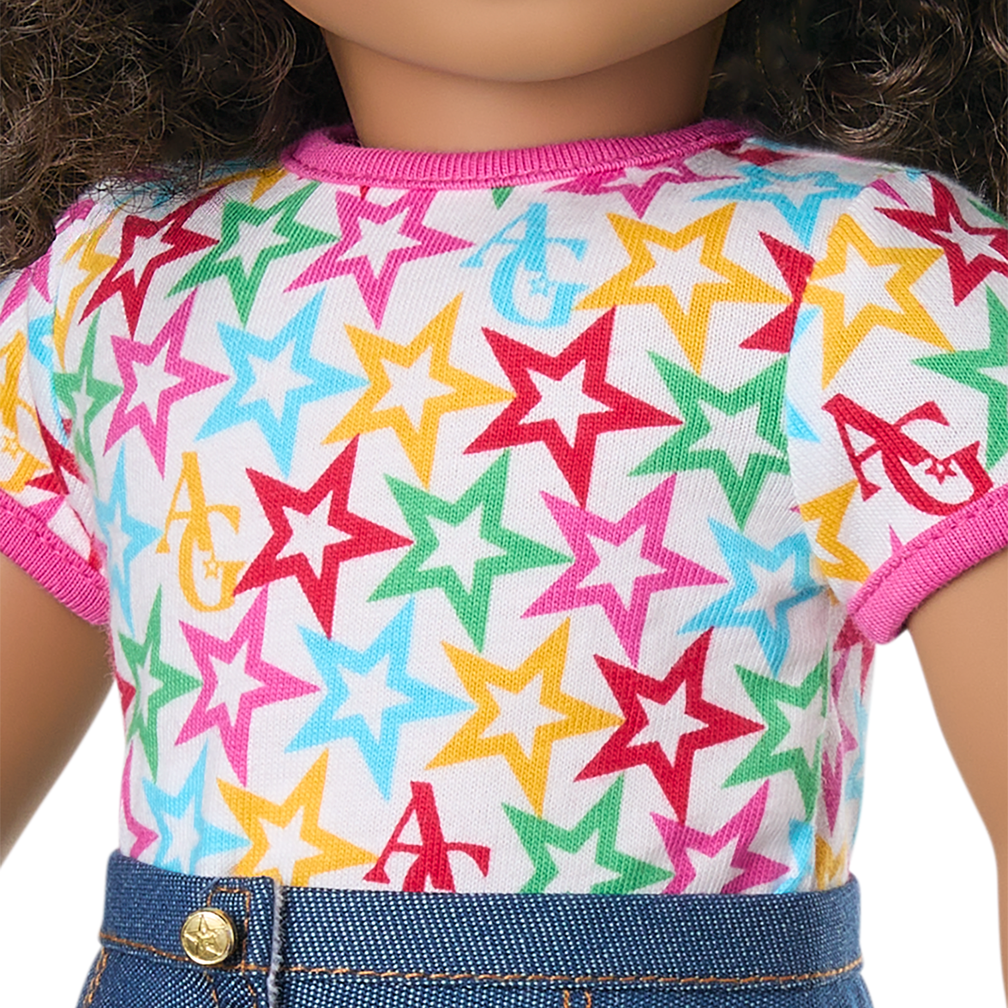 Truly Me 18-inch Doll #132 with curly dark-brown hair - Image 7