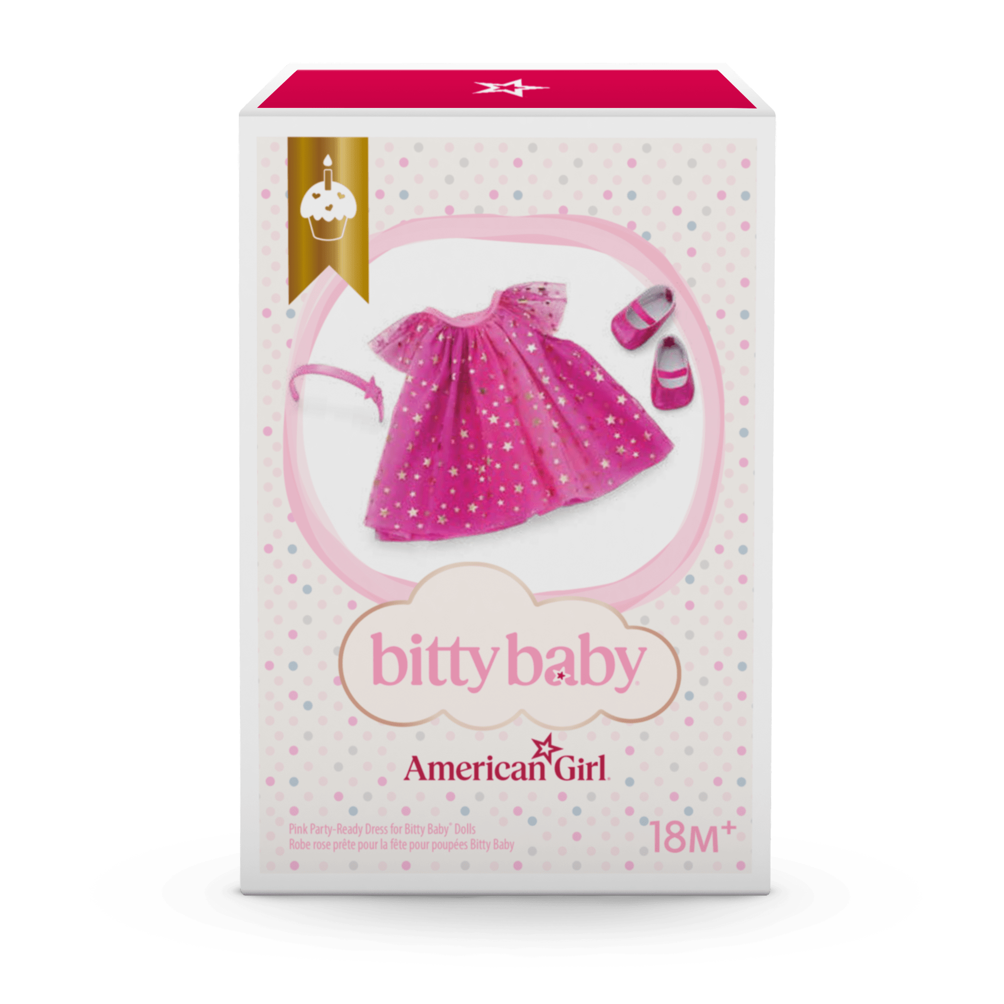 Pink Party-Ready Dress for Bitty Baby Dolls - Image 8