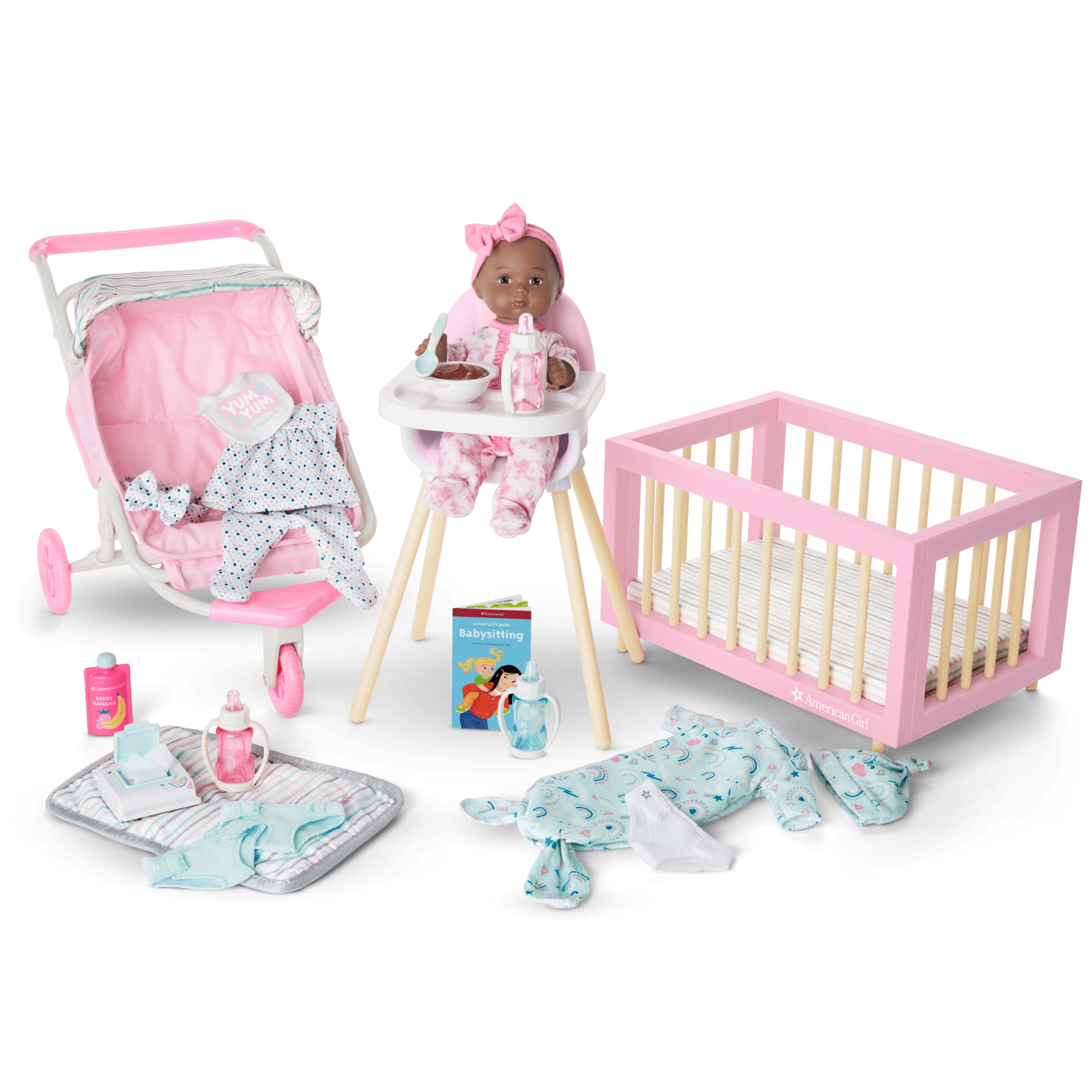 Little Bitty Baby Layette & High Chair Set for 7.75-inch Dolls - Image 6