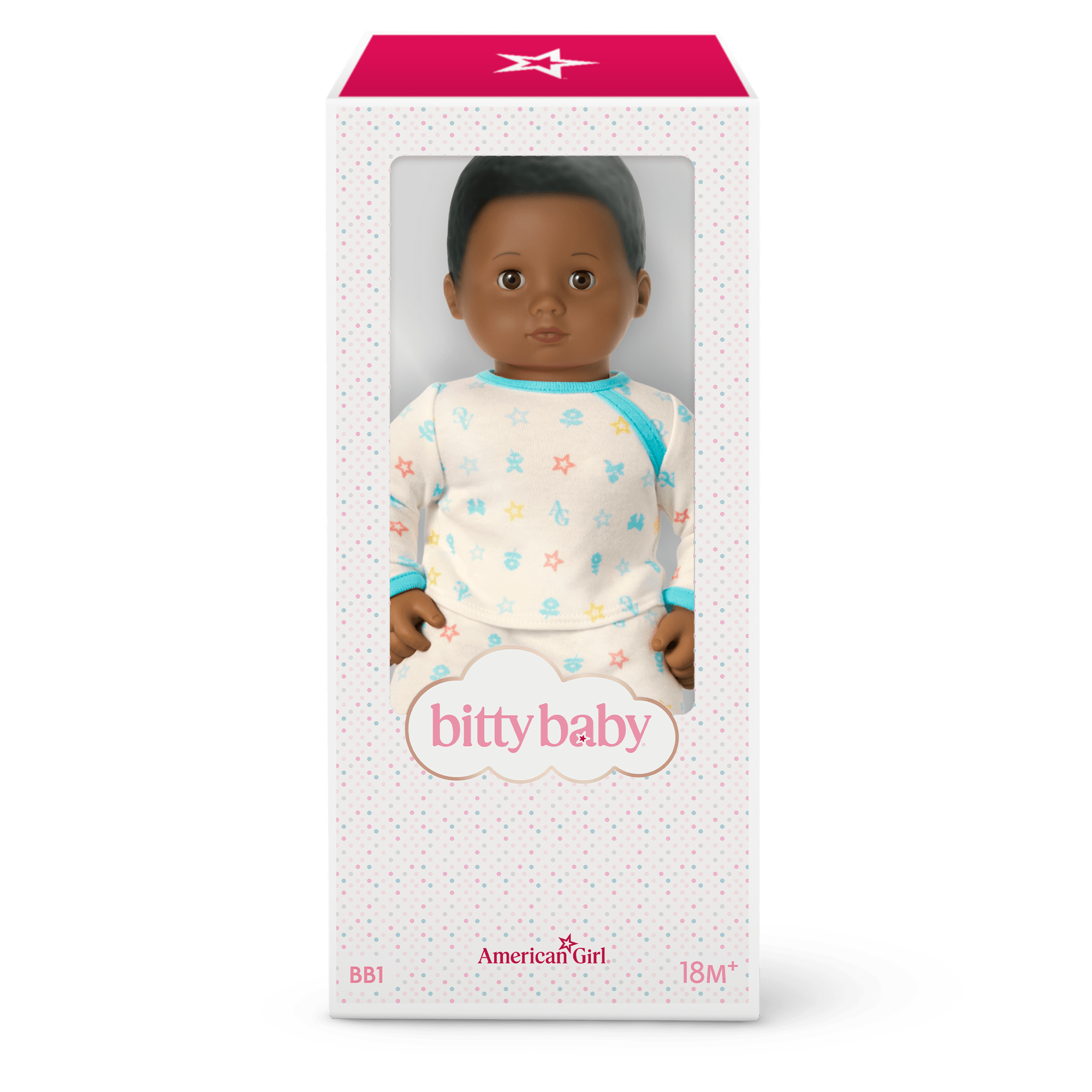 Bitty Baby Doll #1 with black hair in Pastel Blue - Image 8