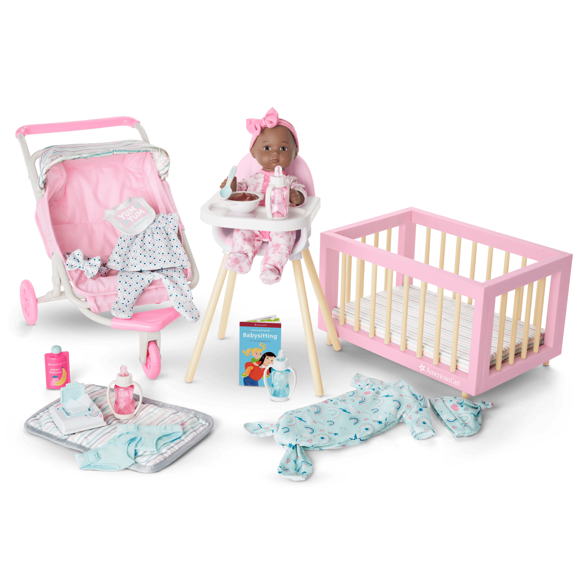 Little Bitty Baby Layette & High Chair Set for 7.75-inch Dolls - Image 9