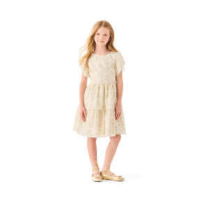 American Girl  x Janie and Jack Sparkly Cream Celebration Dress for Little Girls & Girls