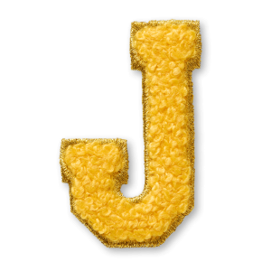 AG  Letter J Stick-On Patch