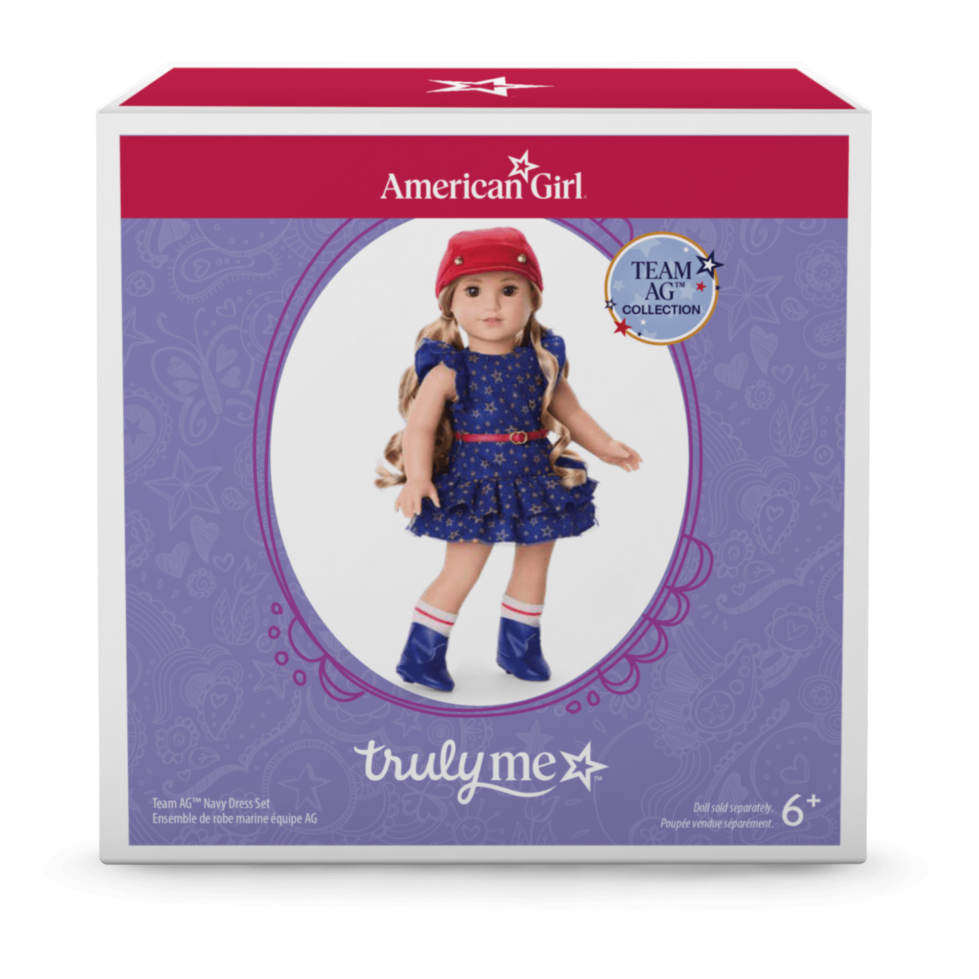 Team AG Navy Dress Set for 18-inch Dolls - Image 8