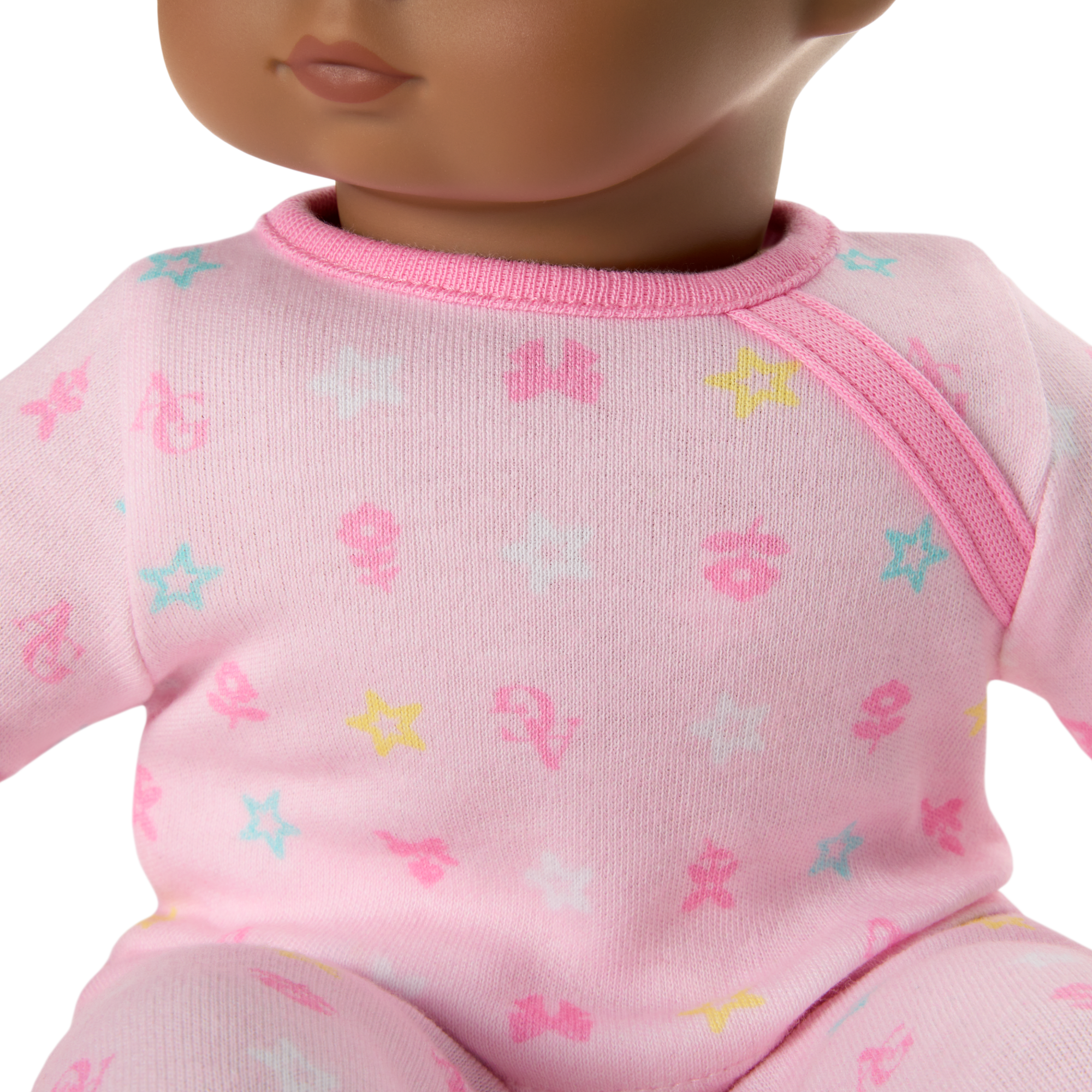 Bitty Baby Doll #1 with black hair in Pastel Pink - Image 5