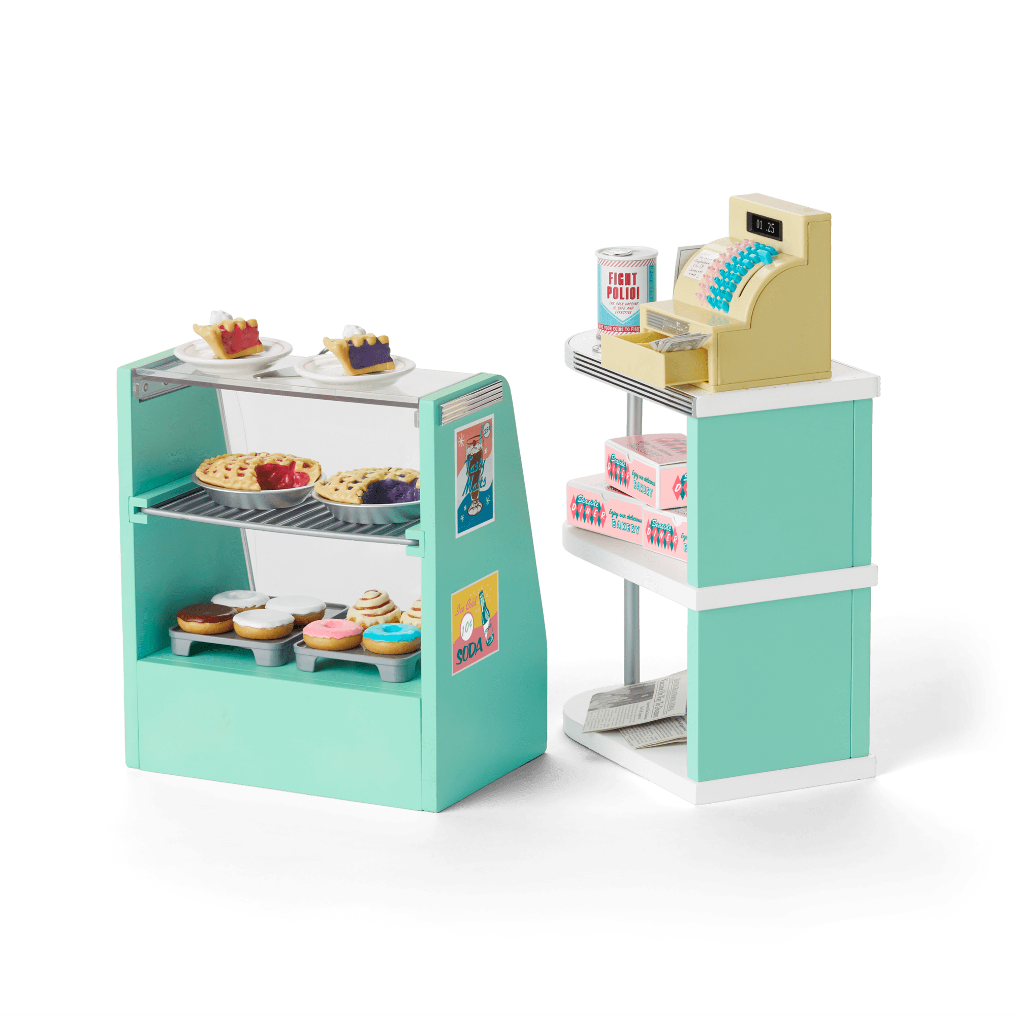 Maryellen's Seaside Diner Bakery Case for 18-inch Dolls (Historical Characters) - Image 3