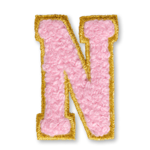 AG  Letter N Stick-On Patch
