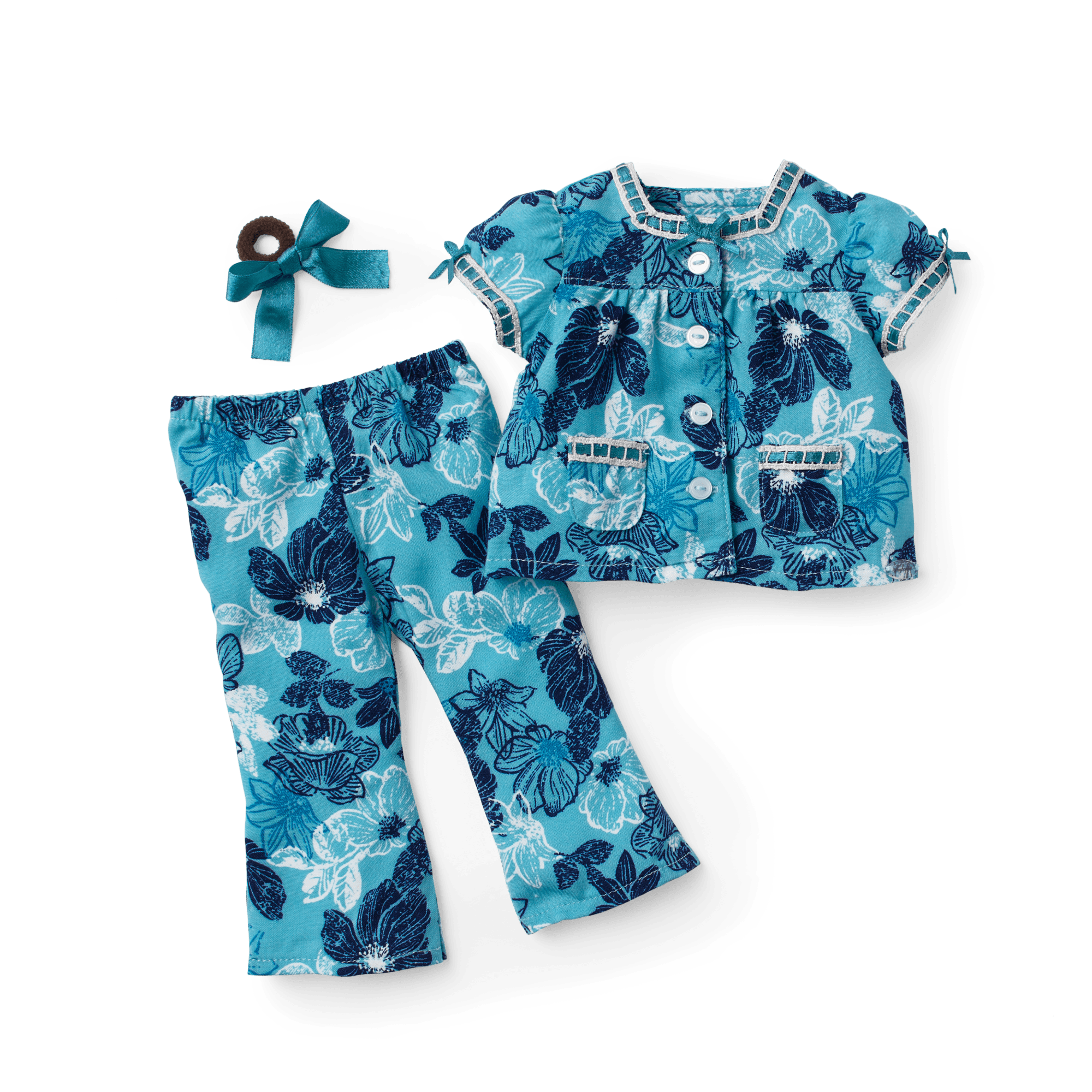 Nanea's Floral Pajamas for 18-inch Dolls (Historical Characters)