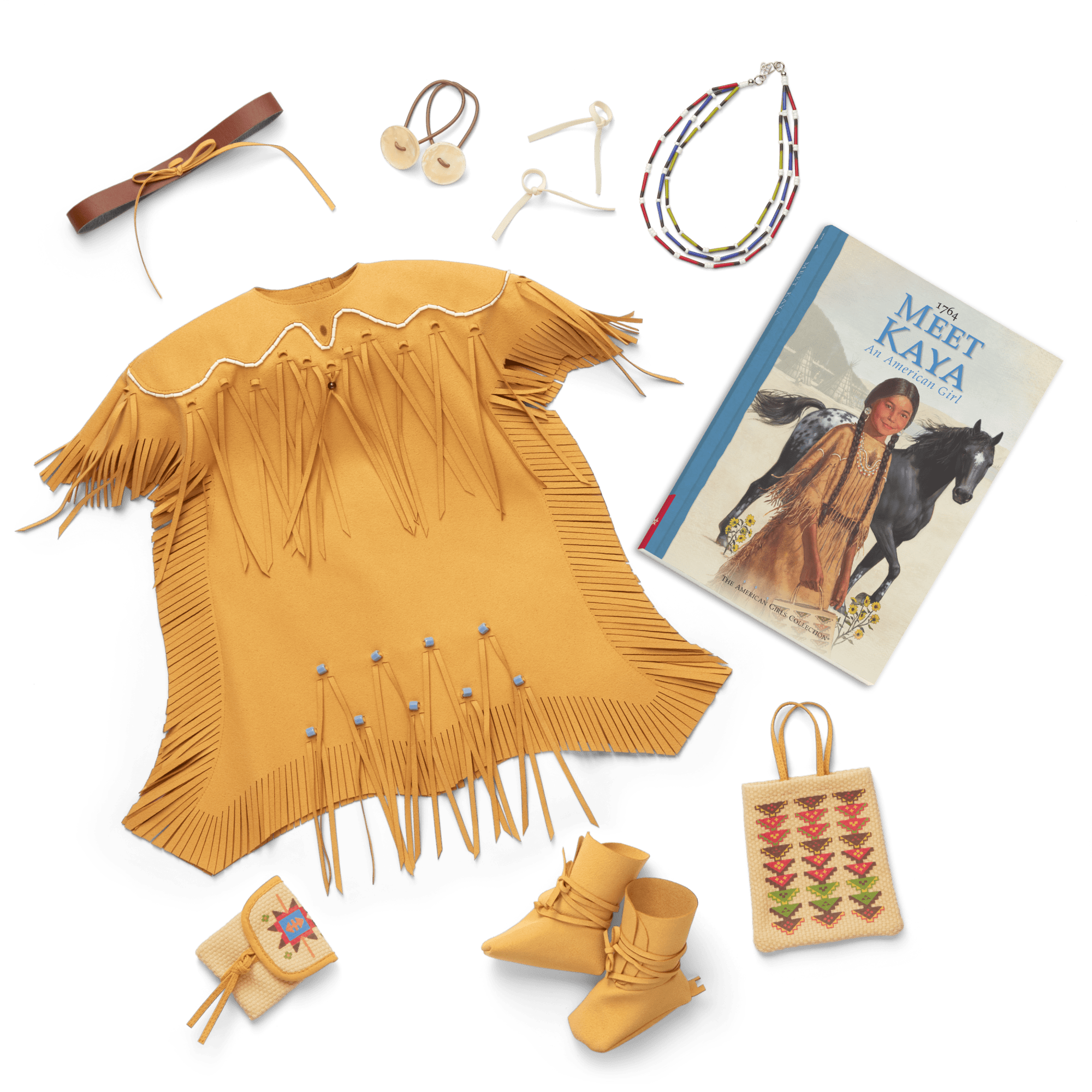 Kaya 18-inch Doll. Book & Accessories (Historical Characters) - Image 2
