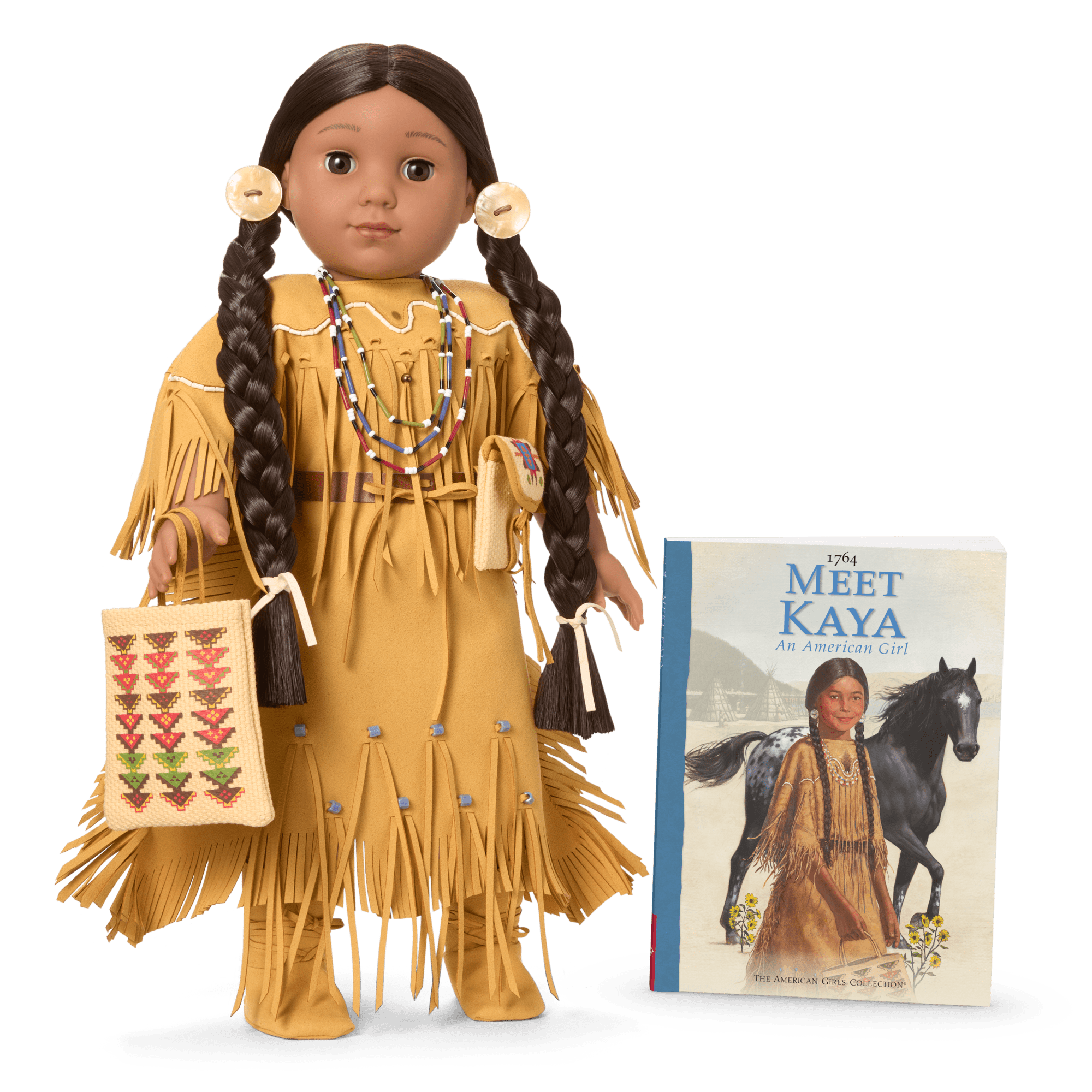 Kaya 18-inch Doll. Book & Accessories (Historical Characters)