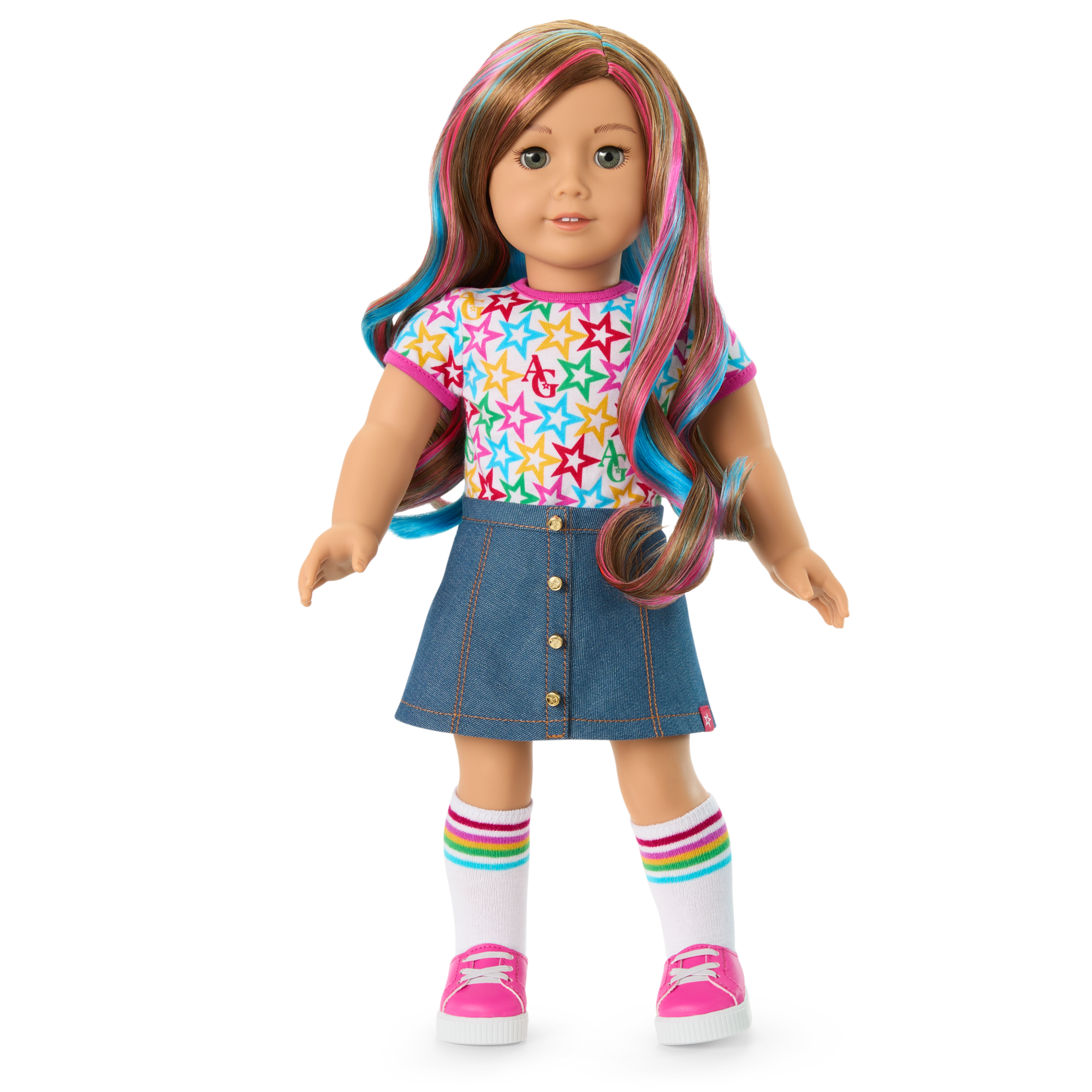 Truly Me 18-inch Doll #101 with wavy caramel hair - Image 6