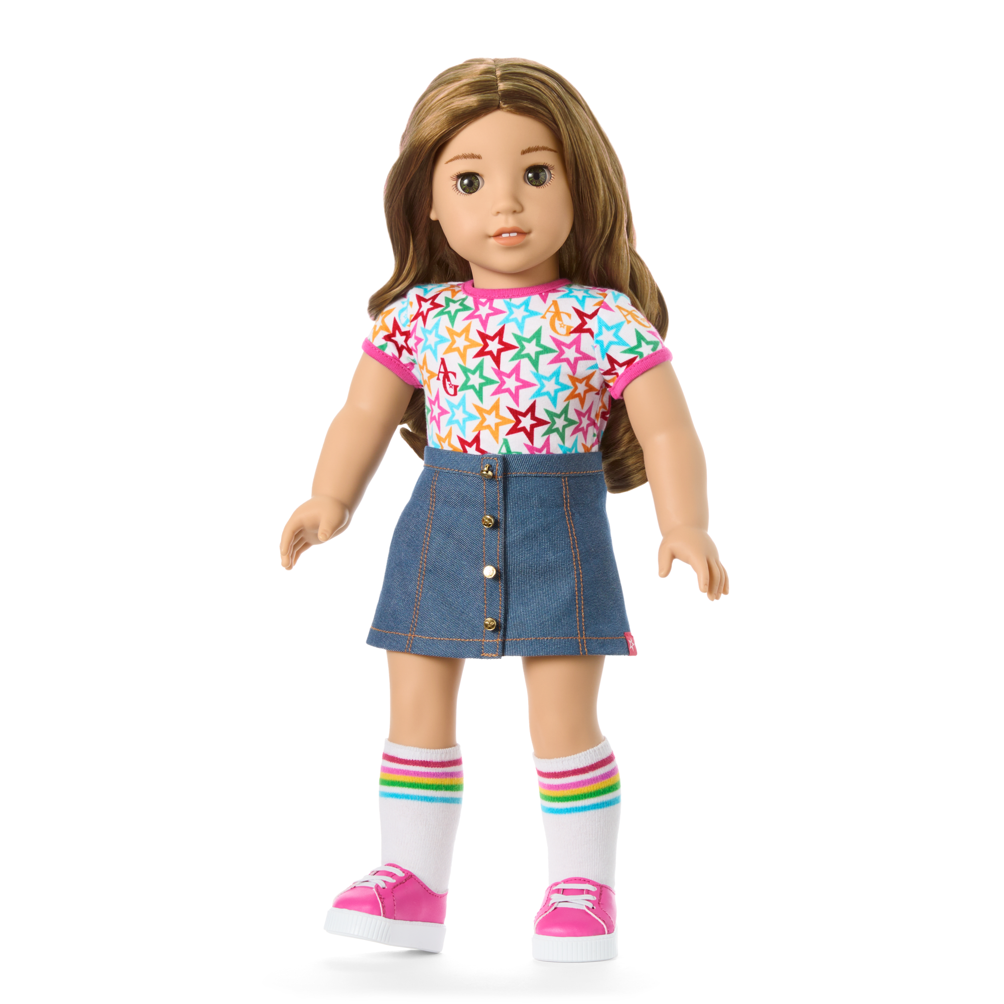 Truly Me 18-inch Doll #118 with curly caramel hair - Image 6