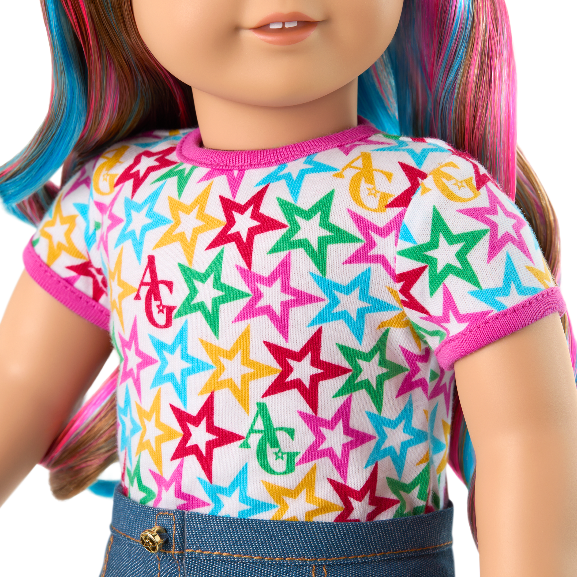 Truly Me 18-inch Doll #101 with wavy caramel hair - Image 7