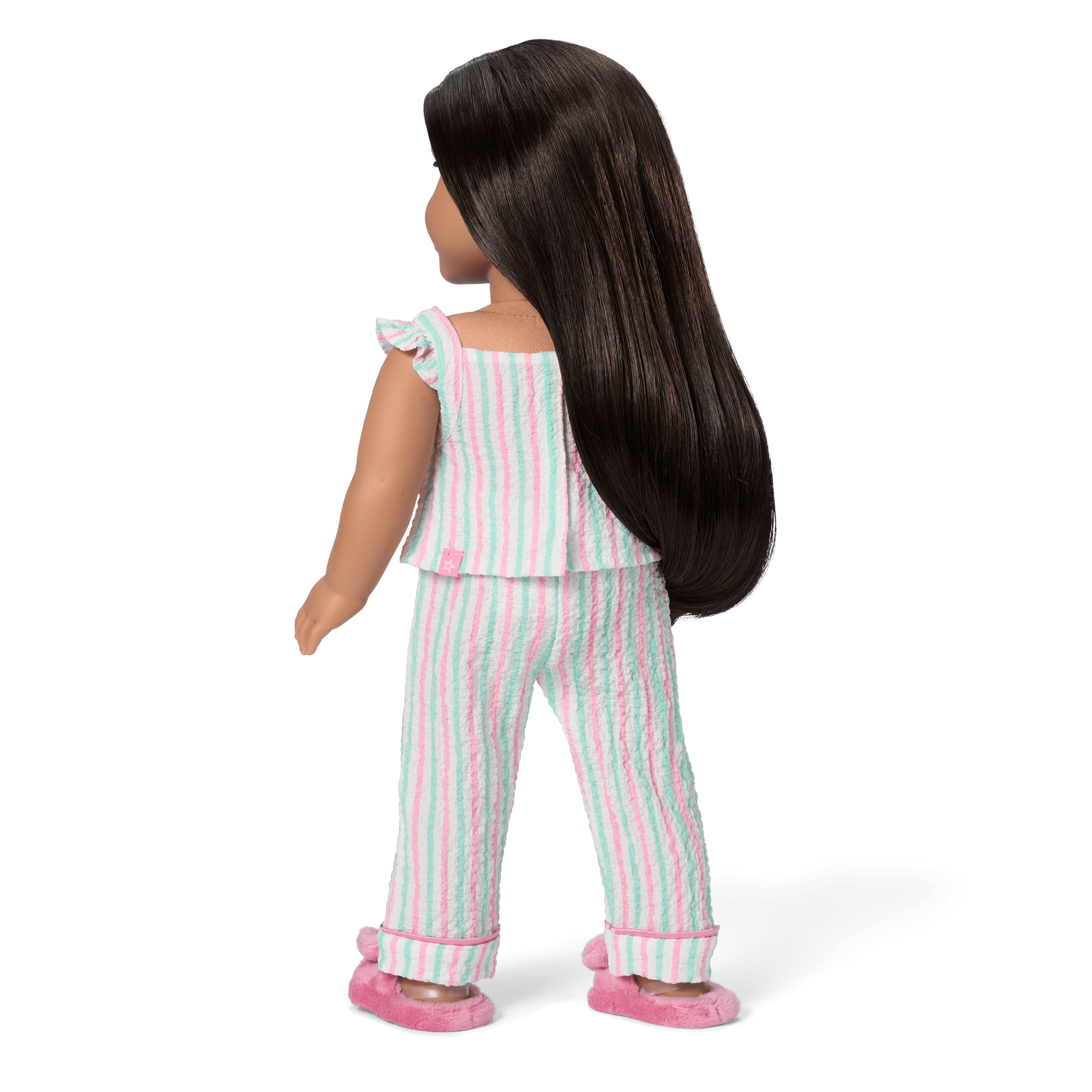 Raquel's Coastal Stripes Pajamas for 18-inch Dolls (Girl of the Year 2026) - Image 3