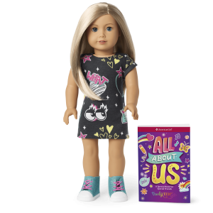 Truly Me  18-inch Doll #100 with layered straight blonde hair