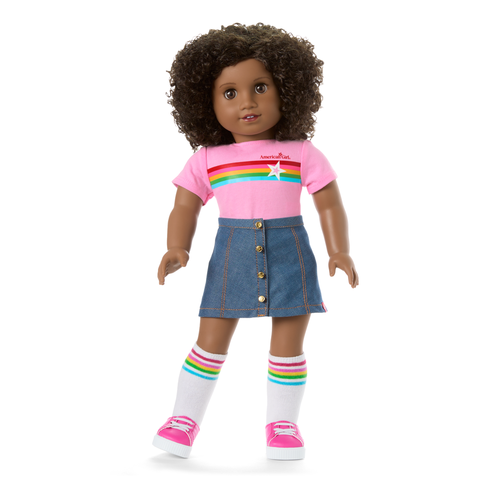Truly Me 18-inch Doll #112 with curly dark-brown hair - Image 9