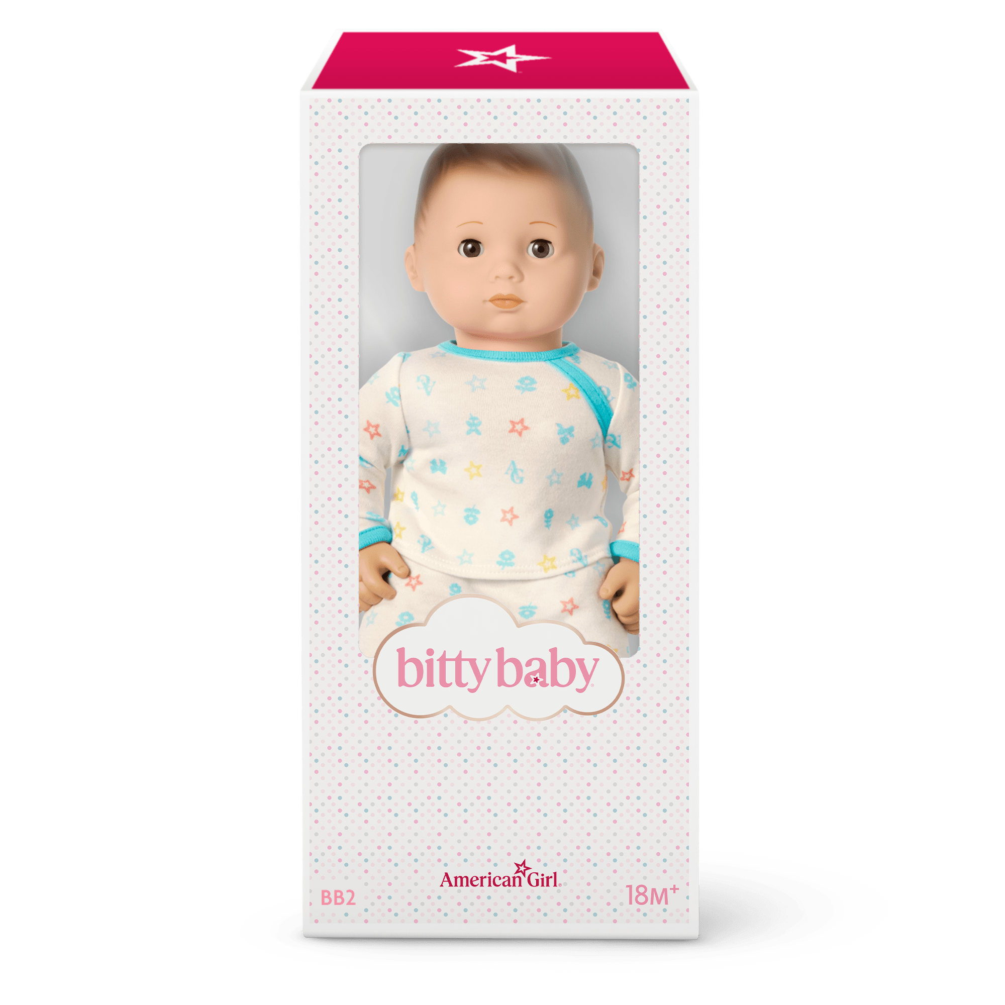Bitty Baby Doll #2 with brown hair in Pastel Blue - Image 8