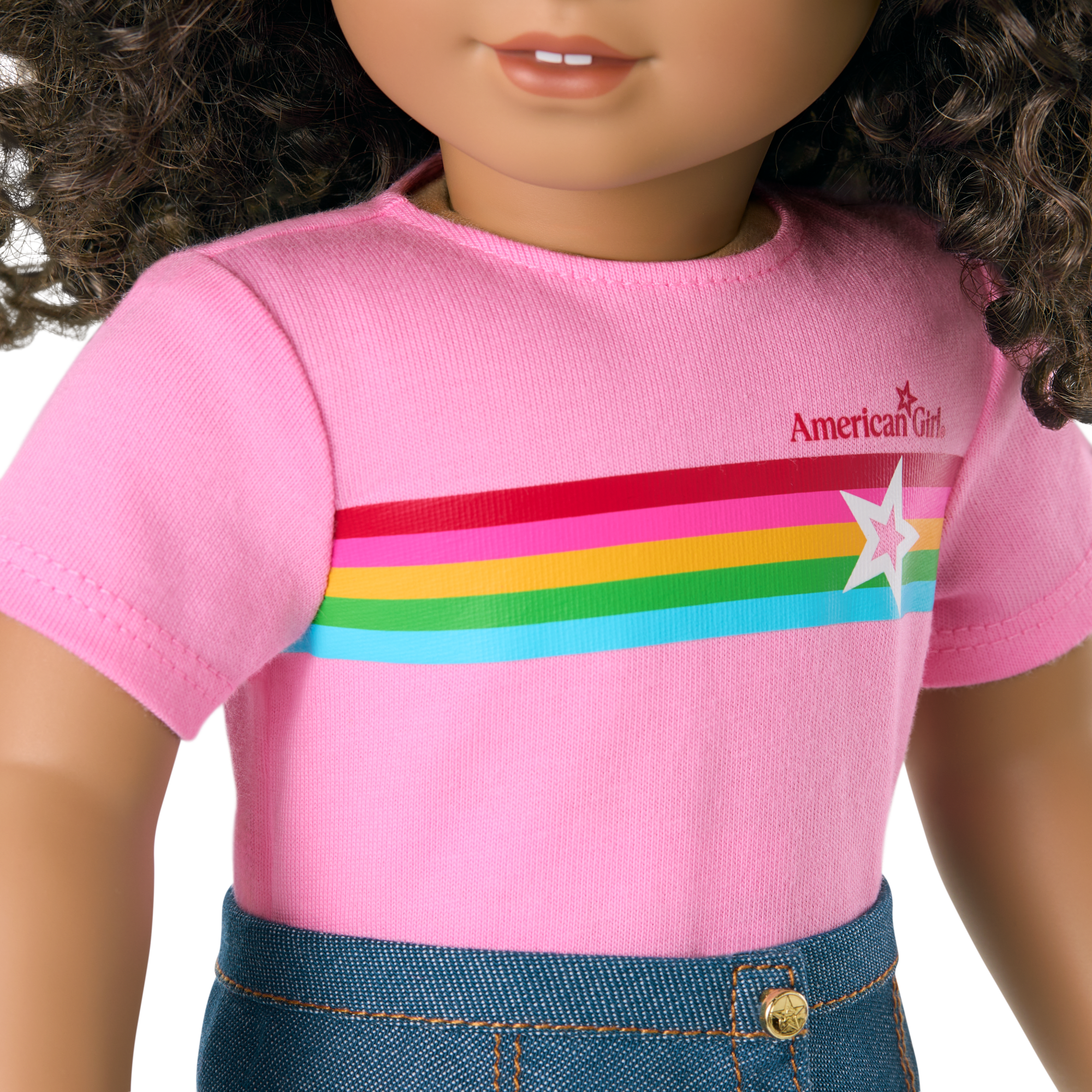 Truly Me 18-inch Doll #132 with curly dark-brown hair - Image 11