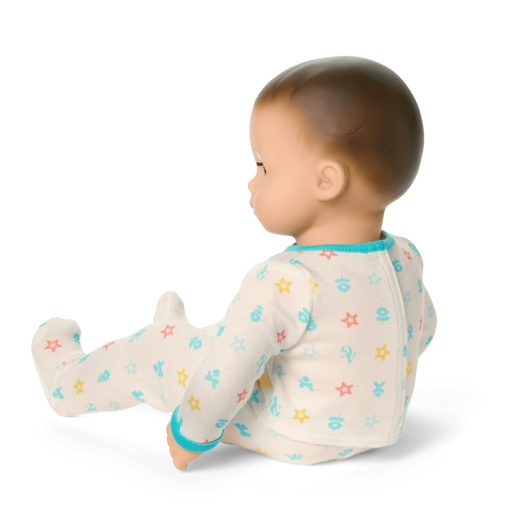 Bitty Baby Doll #2 with brown hair in Pastel Blue - Image 4