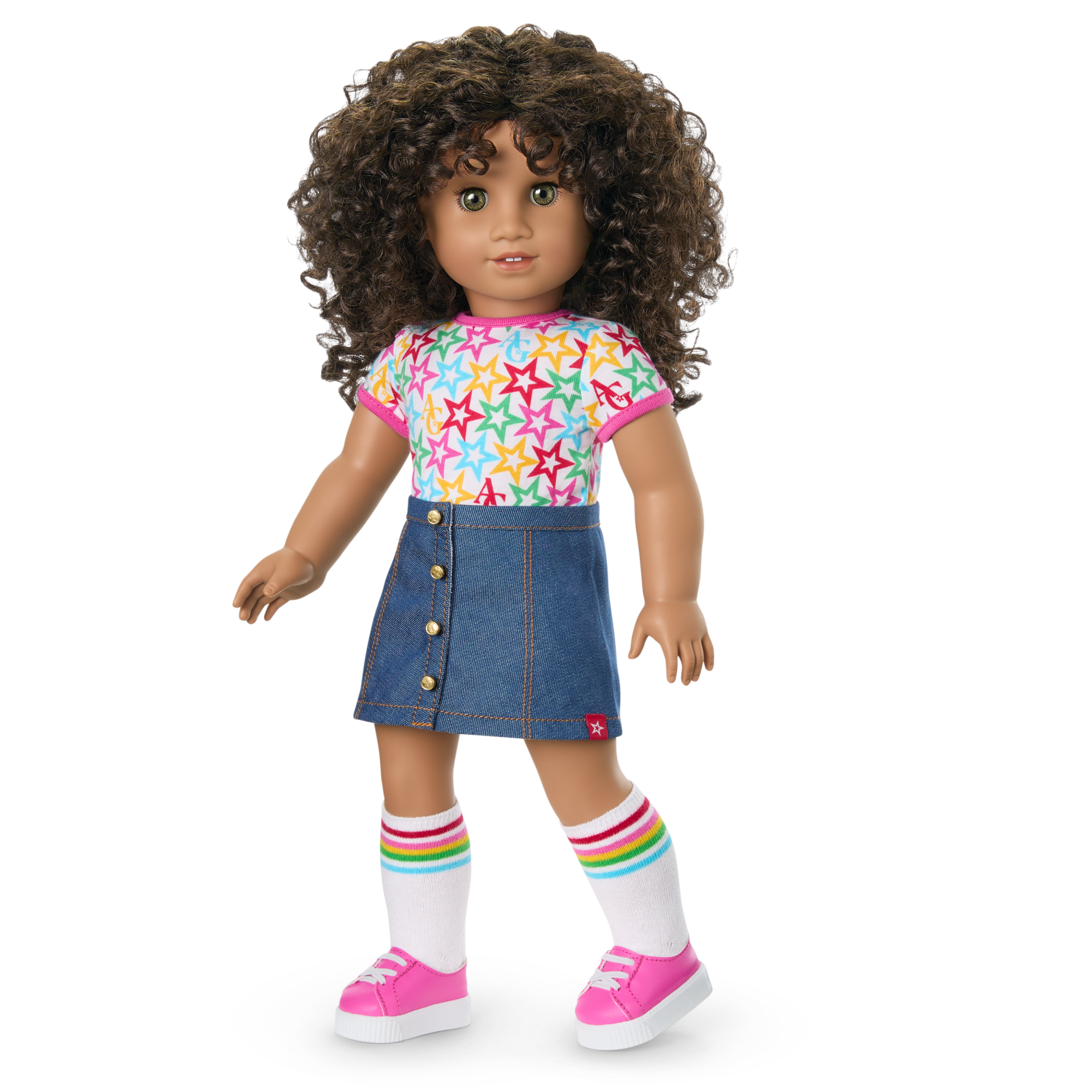 Truly Me 18-inch Doll #132 with curly dark-brown hair - Image 6
