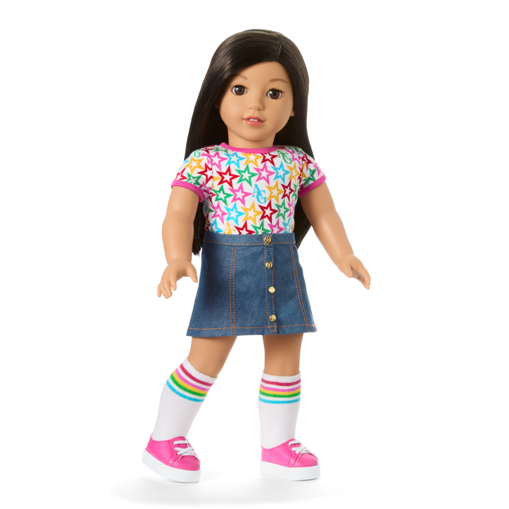 Truly Me 18-inch Doll #124 with straight black-brown hair - Image 6