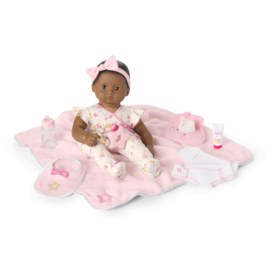 Bitty Baby  Doll #1 with black hair Care & Play Set