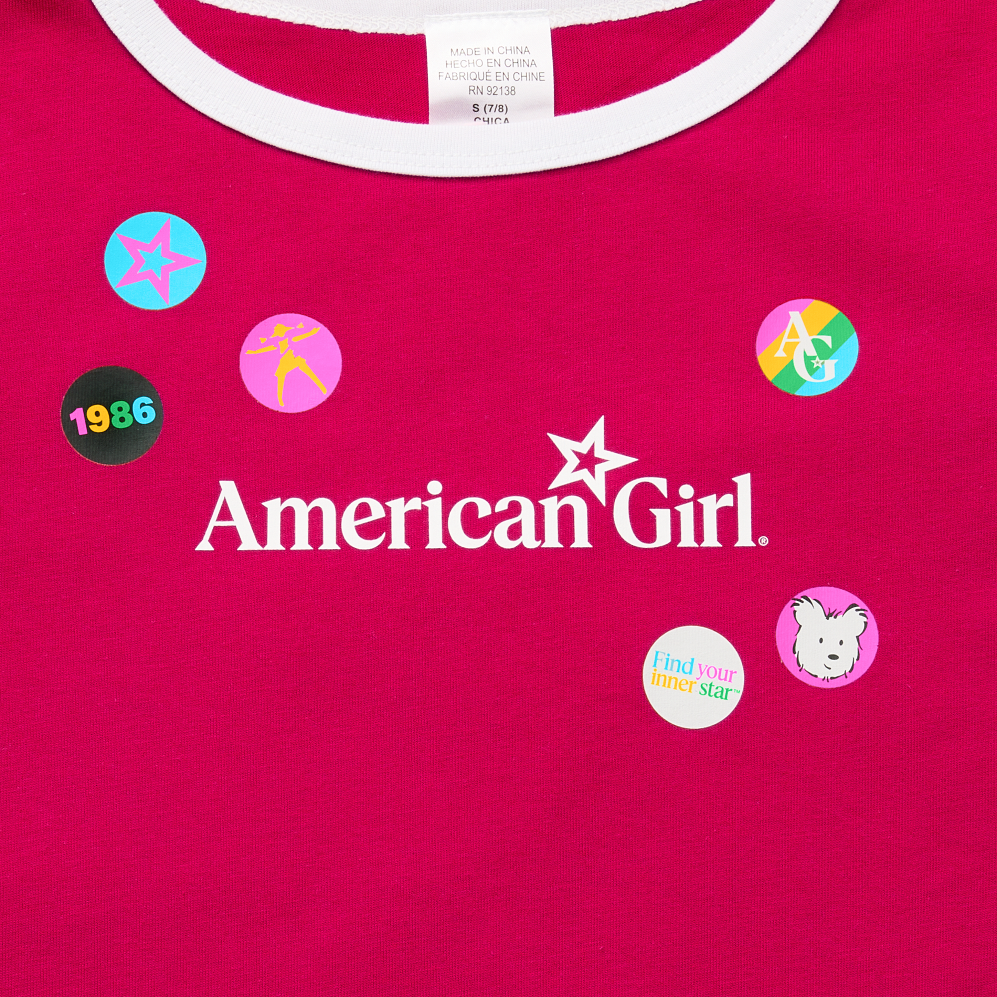 Matching?AG Grin Pins Ringer Tee Set for Girls & 18-inch Dolls - Image 8