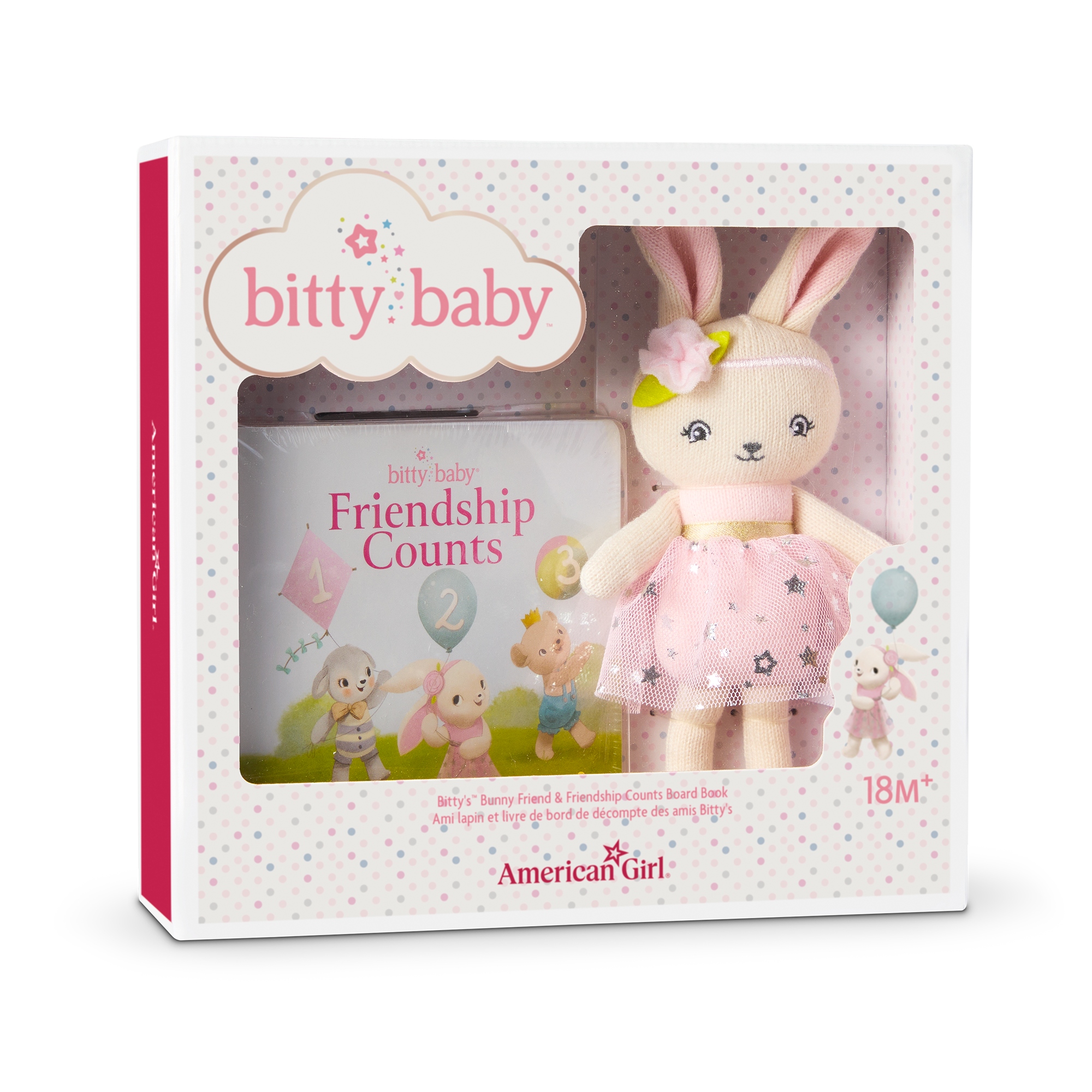 Bitty Baby Doll #2 in Pastel Pink + Bunny Friend & Board Book - Image 7