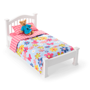 Isabel's Bed & Floral Dreams Bedding Set for 18-inch Dolls (Historical Characters)