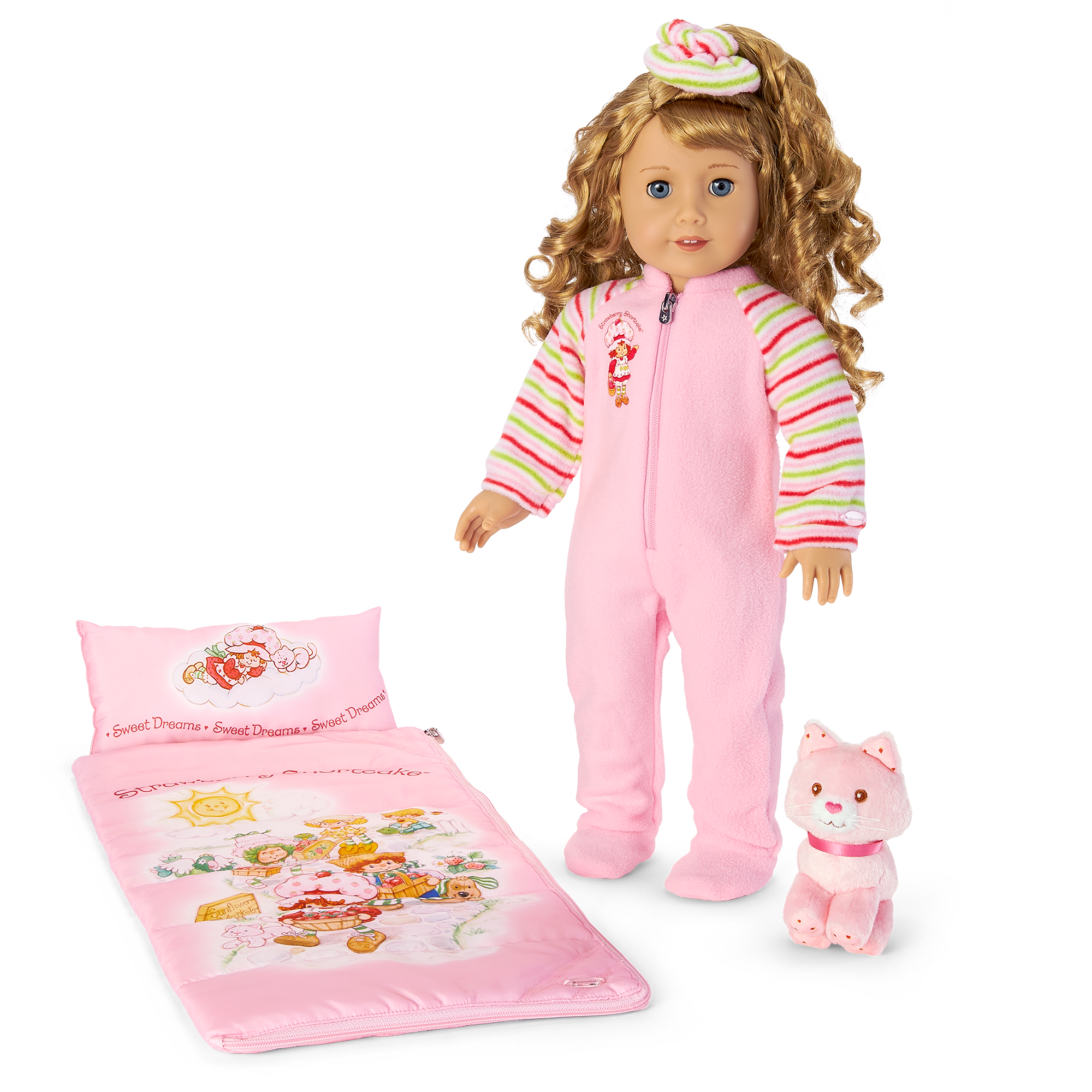 Courtney's Strawberry Shortcake Sleeping Bag Set for 18-inch Dolls (Historical Characters) - Image 2