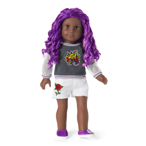 Truly Me 18-inch Doll #91 with curly purple hair