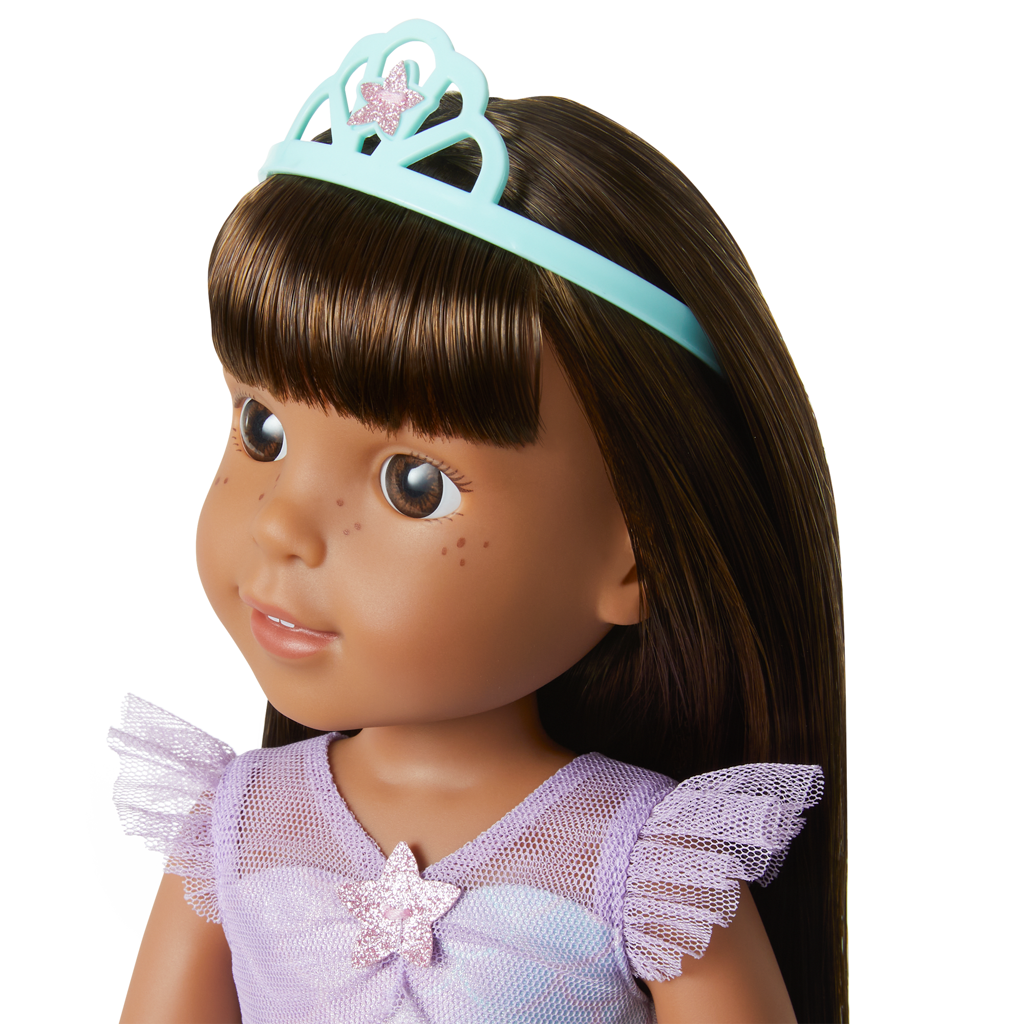 2-in-1 Sparkly Mermaid Outfit for WellieWishers Dolls - Image 5