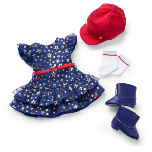 Team AG  Navy Dress Set for 18-inch Dolls