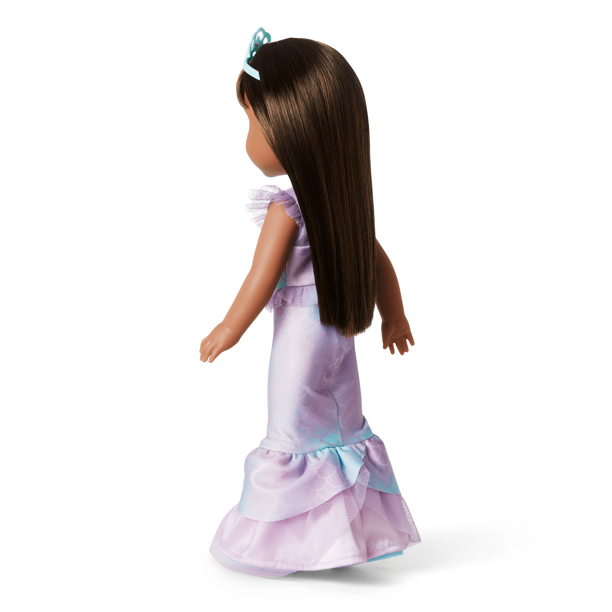 2-in-1 Sparkly Mermaid Outfit for WellieWishers Dolls - Image 3