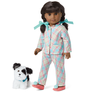 Melody's  Plaid Pajamas & Dog (Historical Characters)
