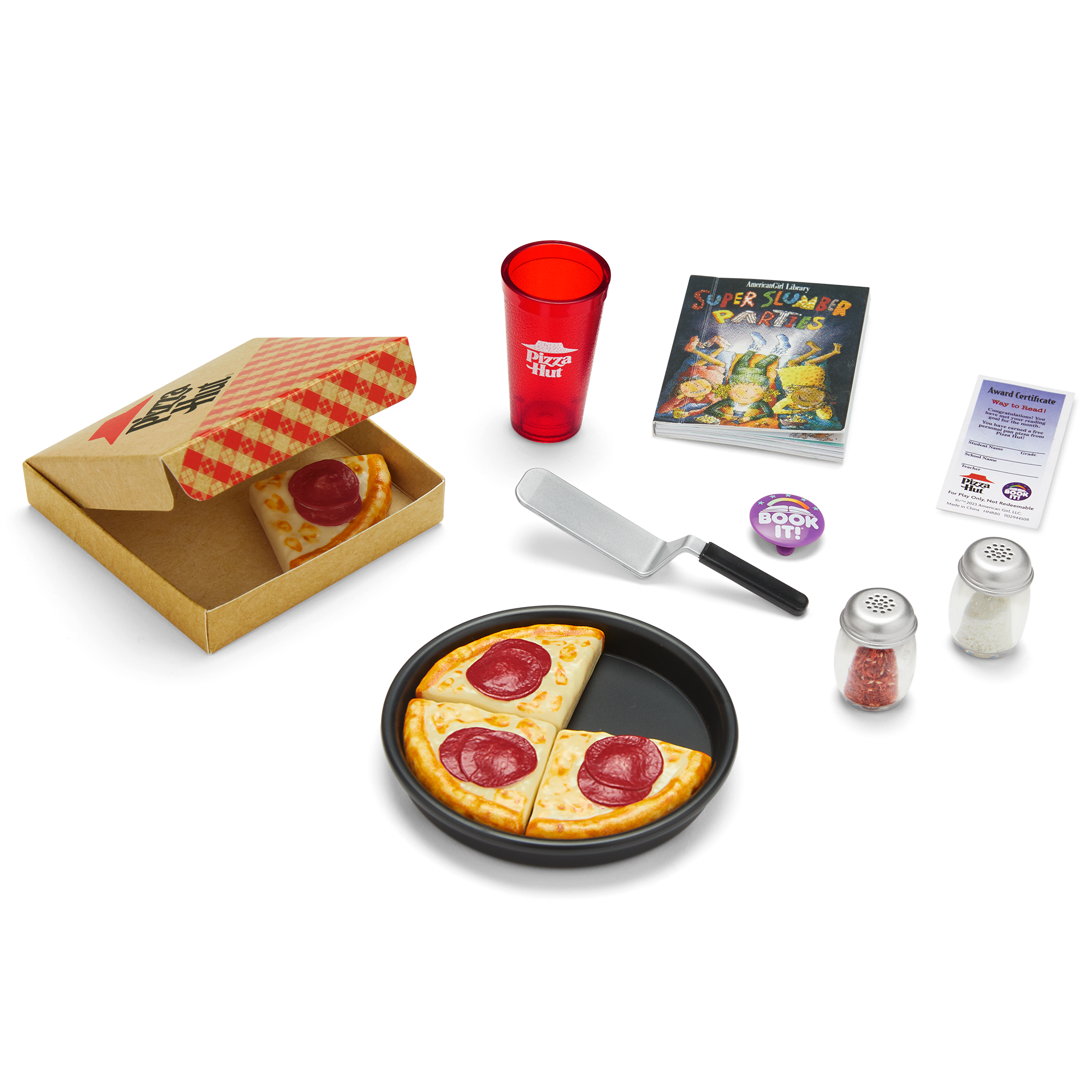 Pizza Hut BOOK IT! Set for 18-inch Dolls (Historical Characters)