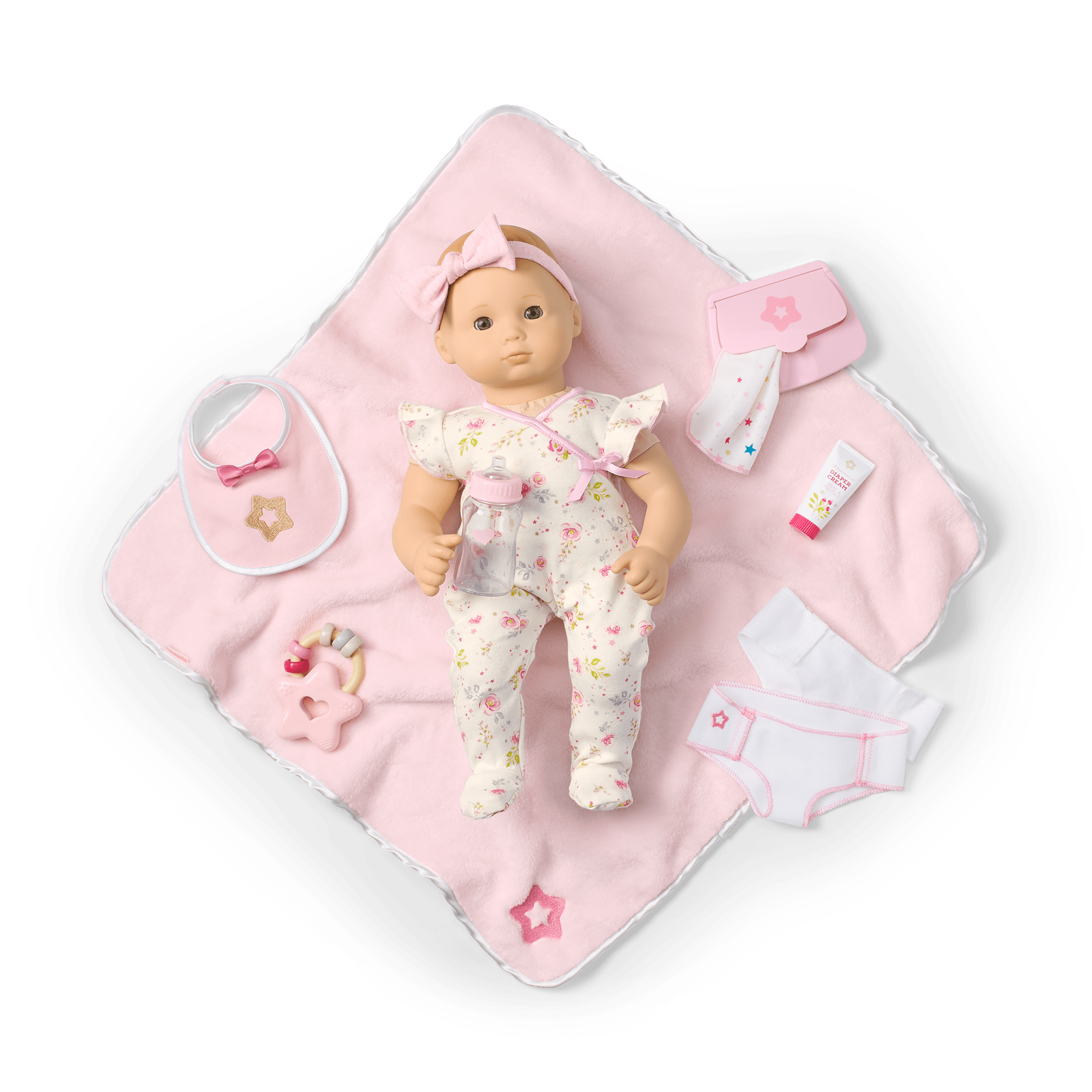 Bitty Baby Doll #6 with red hair Care & Play Set - Image 3