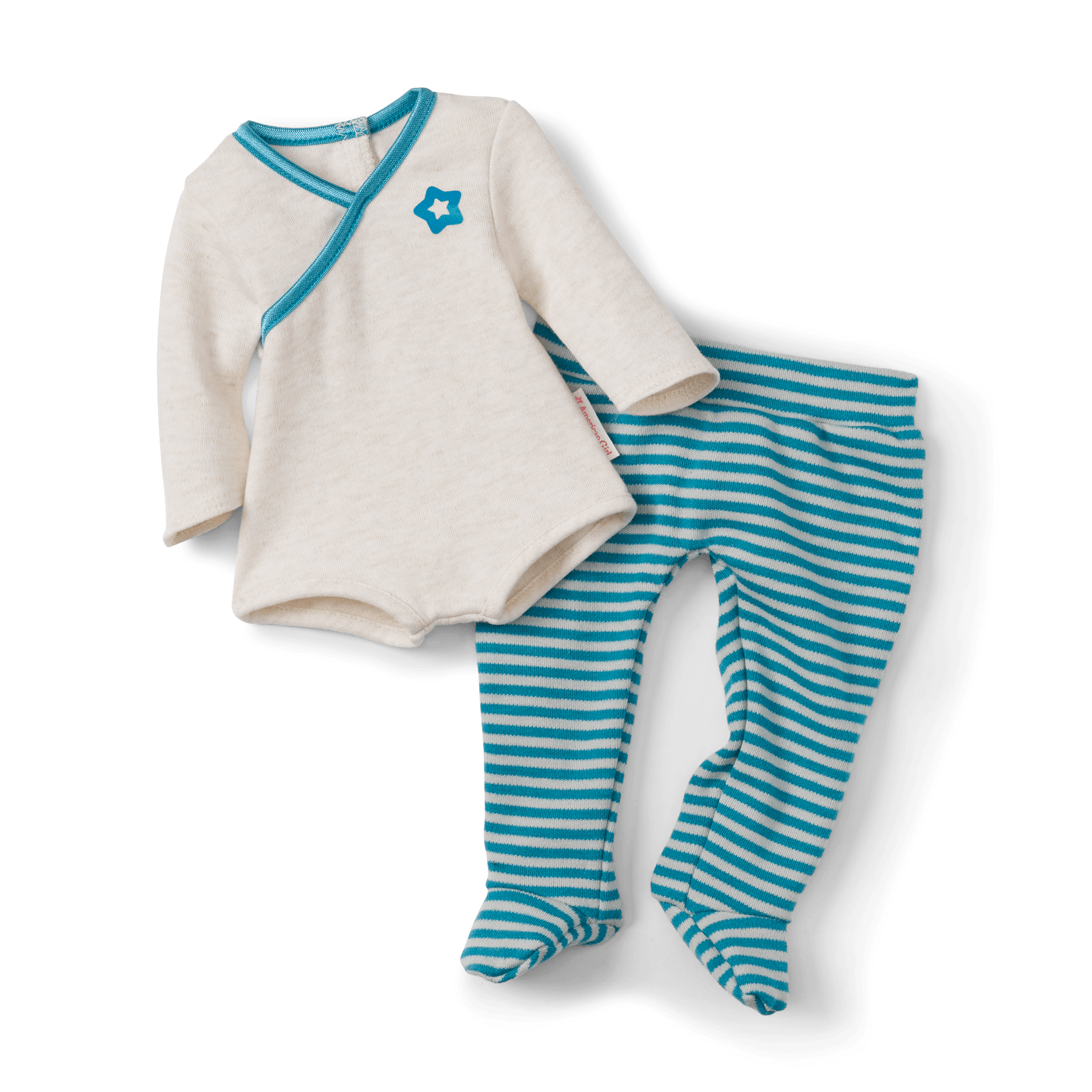 Bitty Baby Doll #3 in Soft Blue + Bear Friend & Board Book - Image 2