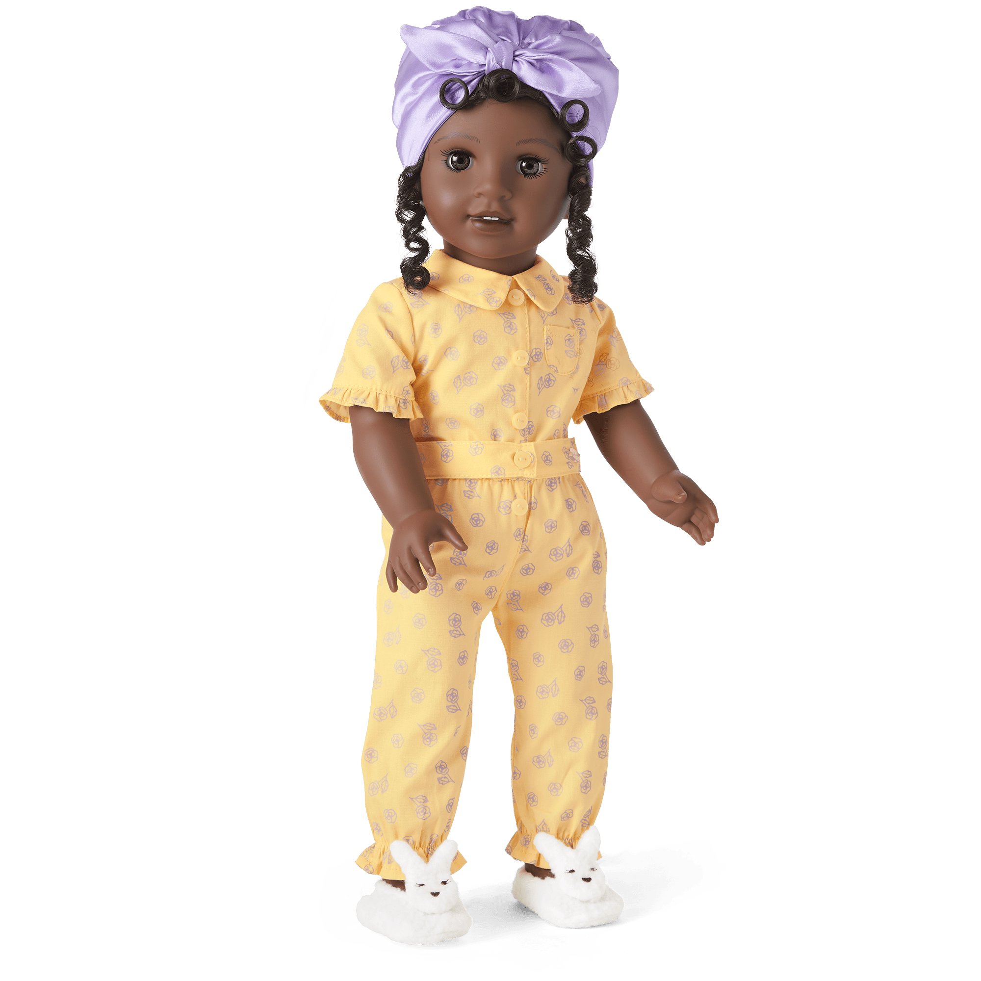 Claudie's Yellow Bloom Pajamas for 18-inch Dolls (Historical Characters) - Image 2